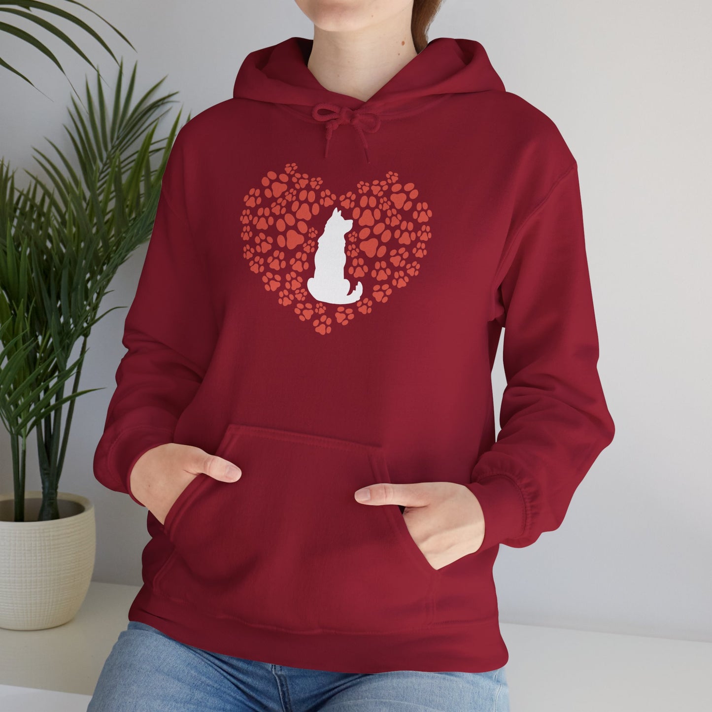 Heart Of A Cat – Minimalist Pet Lover Hoodie