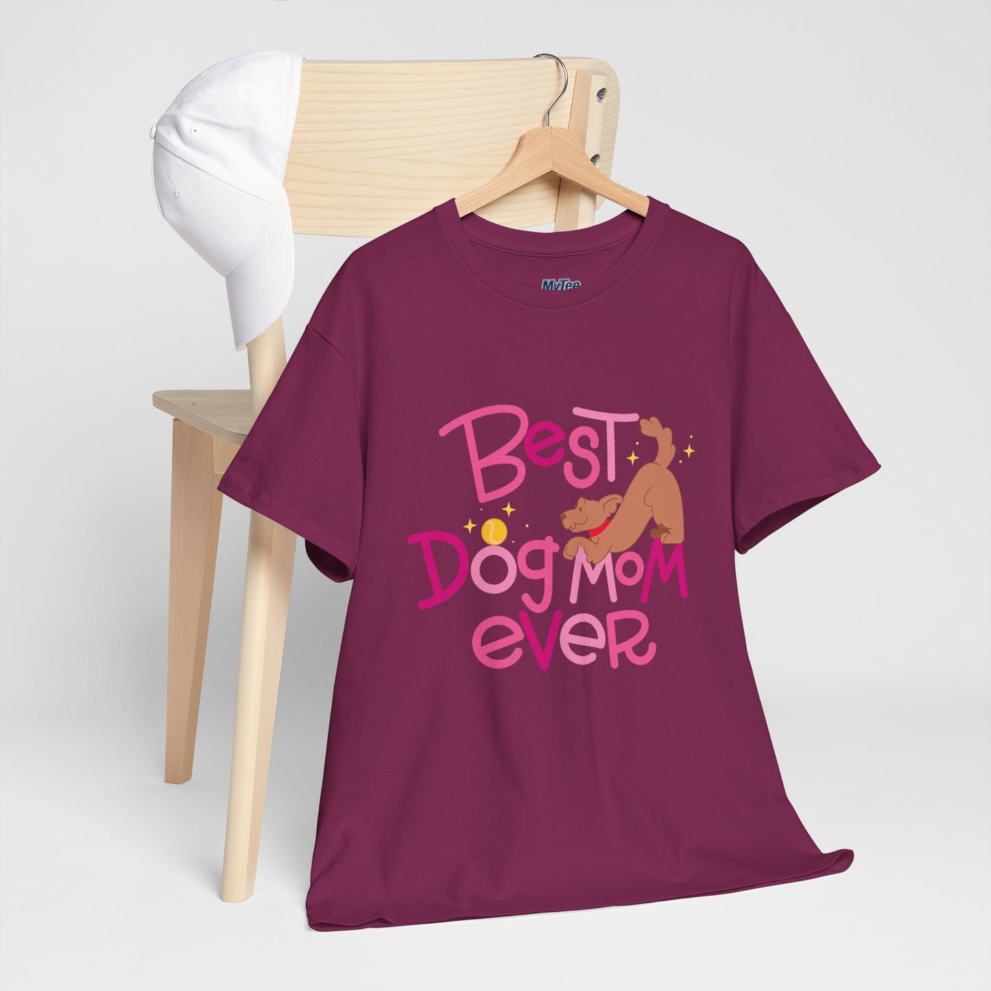 Best Dog Mom Ever Cotton T-Shirt For Proud Mothers