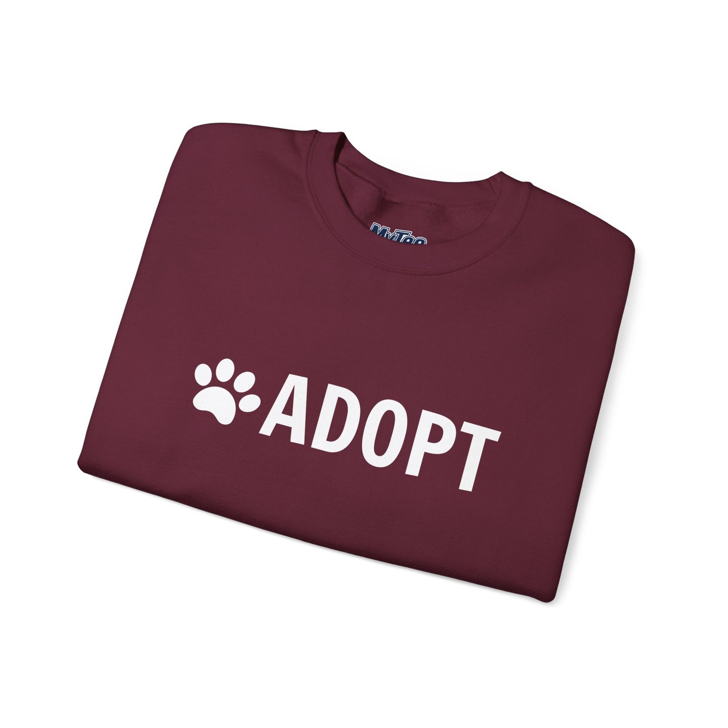 Adopt Pet Lover Crewneck Sweatshirt | Dog Rescue Inspired
