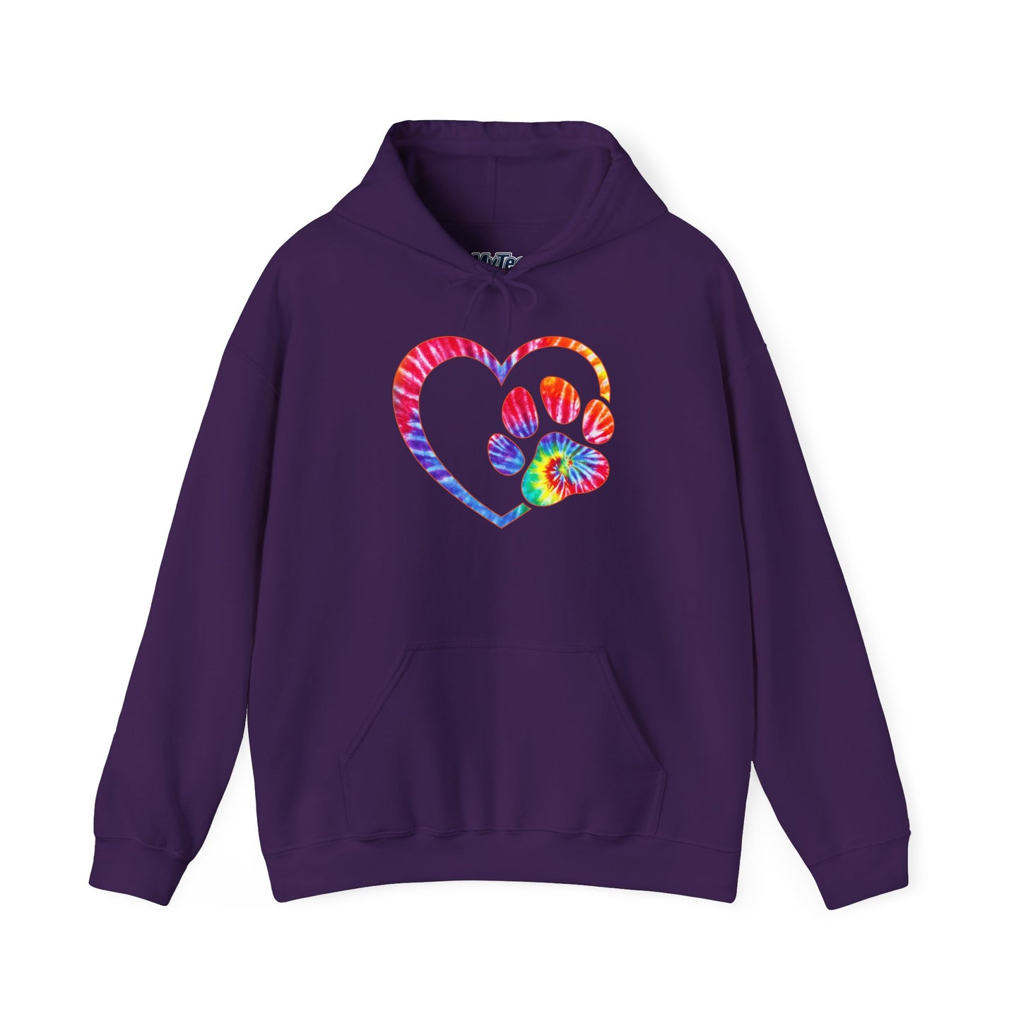 Paw Love Tie-Dye Hoodie – Wear Your Heart In Color