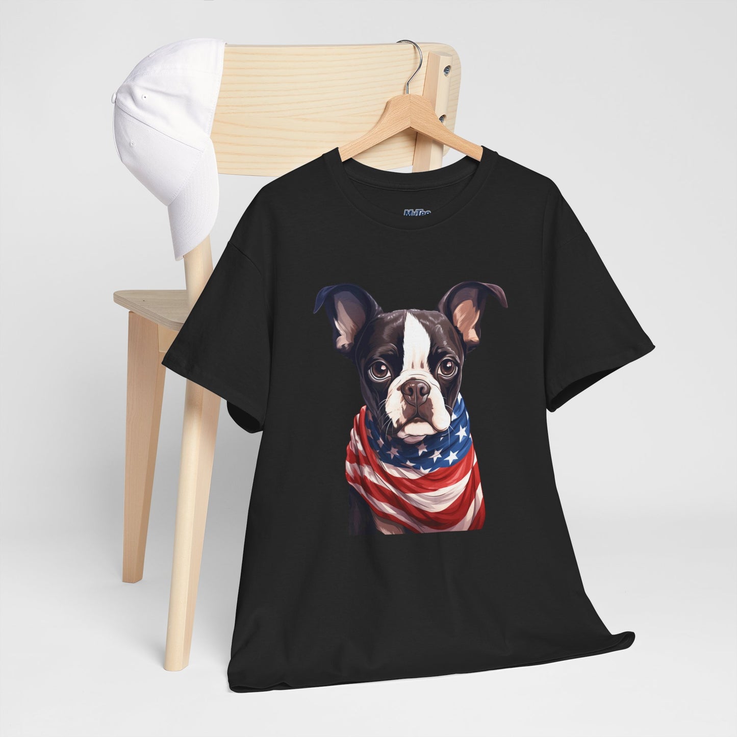 Patriotic Boston Terrier Unisex T-Shirt