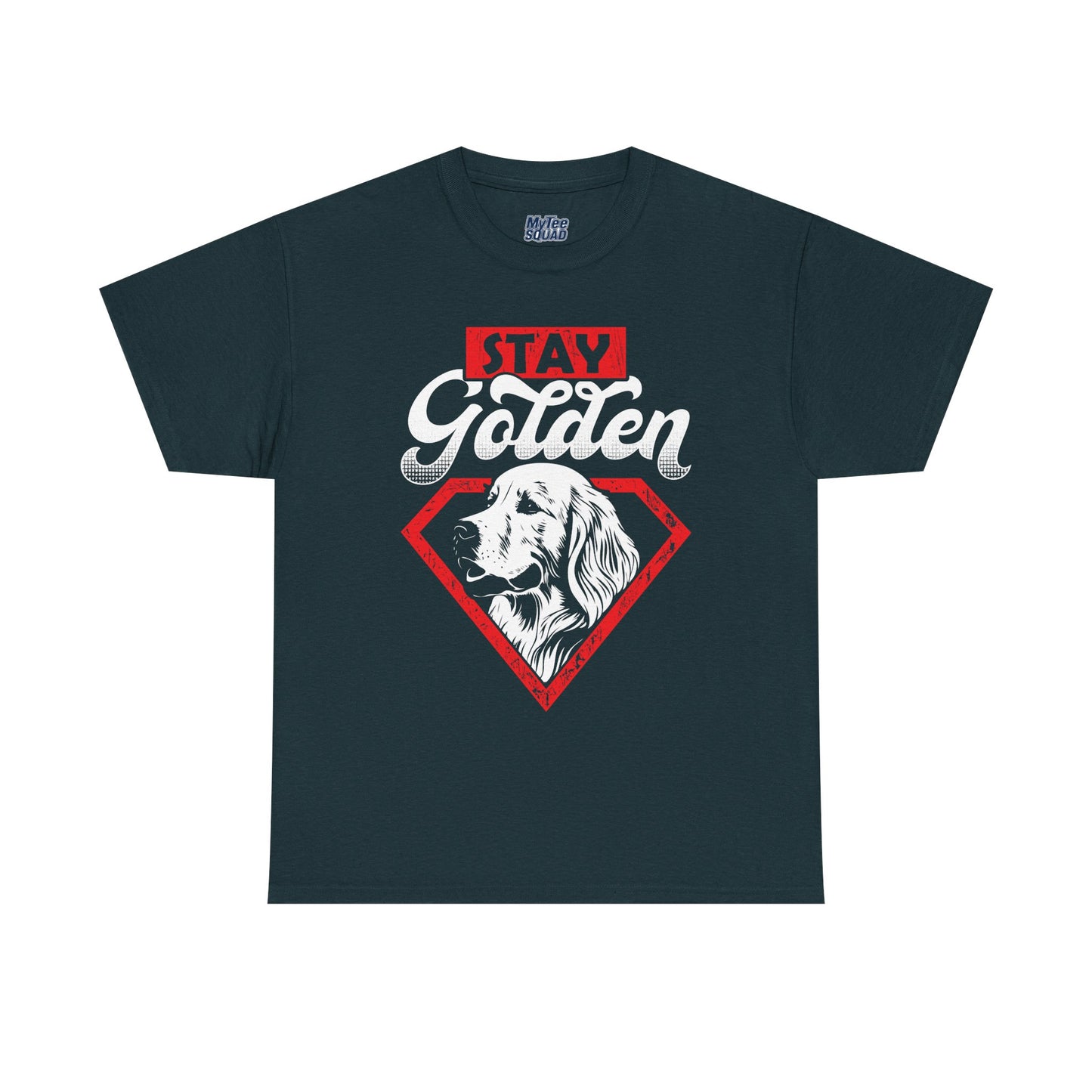 Stay Golden Unisex Cotton T-Shirt | Best Gift For Dog Lover