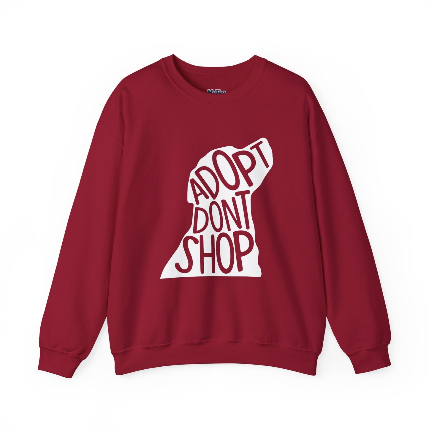 Adopt Don't Shop Unisex Sweatshirt | Eco-Friendly Crewneck