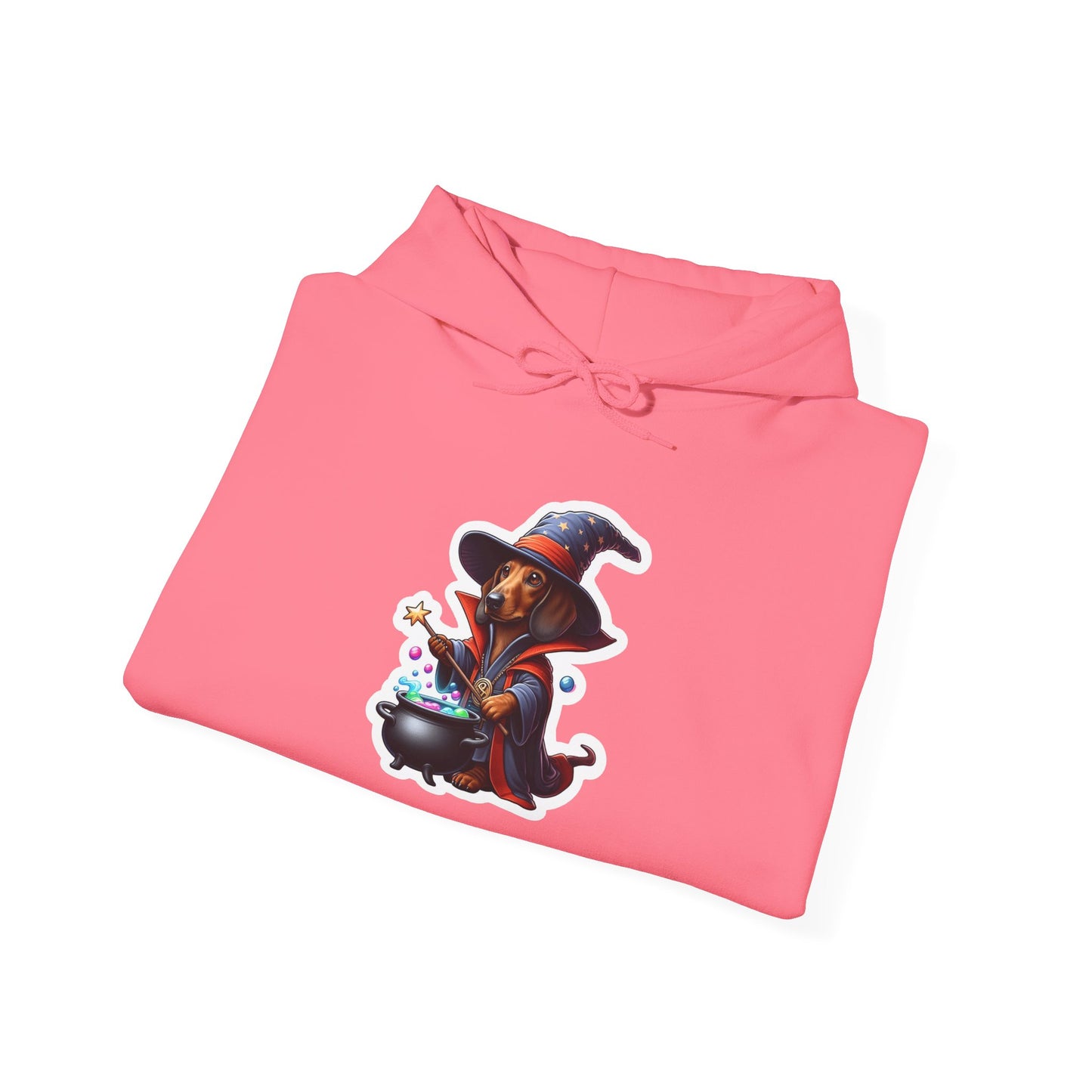 Dachshund Wizard Unisex Hoodie – Bewitching Dog Graphic