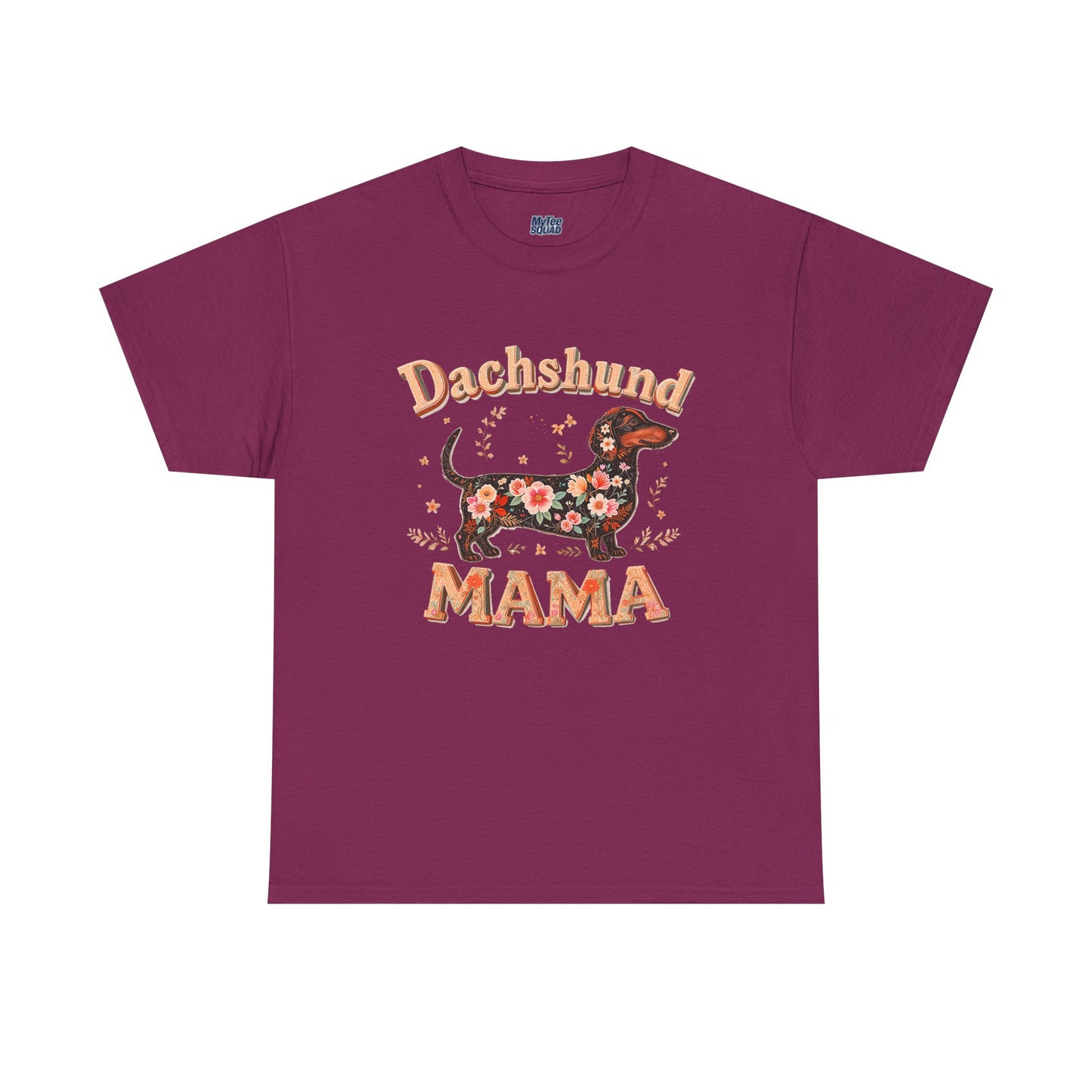 Dachshund Mama T-Shirt – Cute Floral Pup Lover Tee