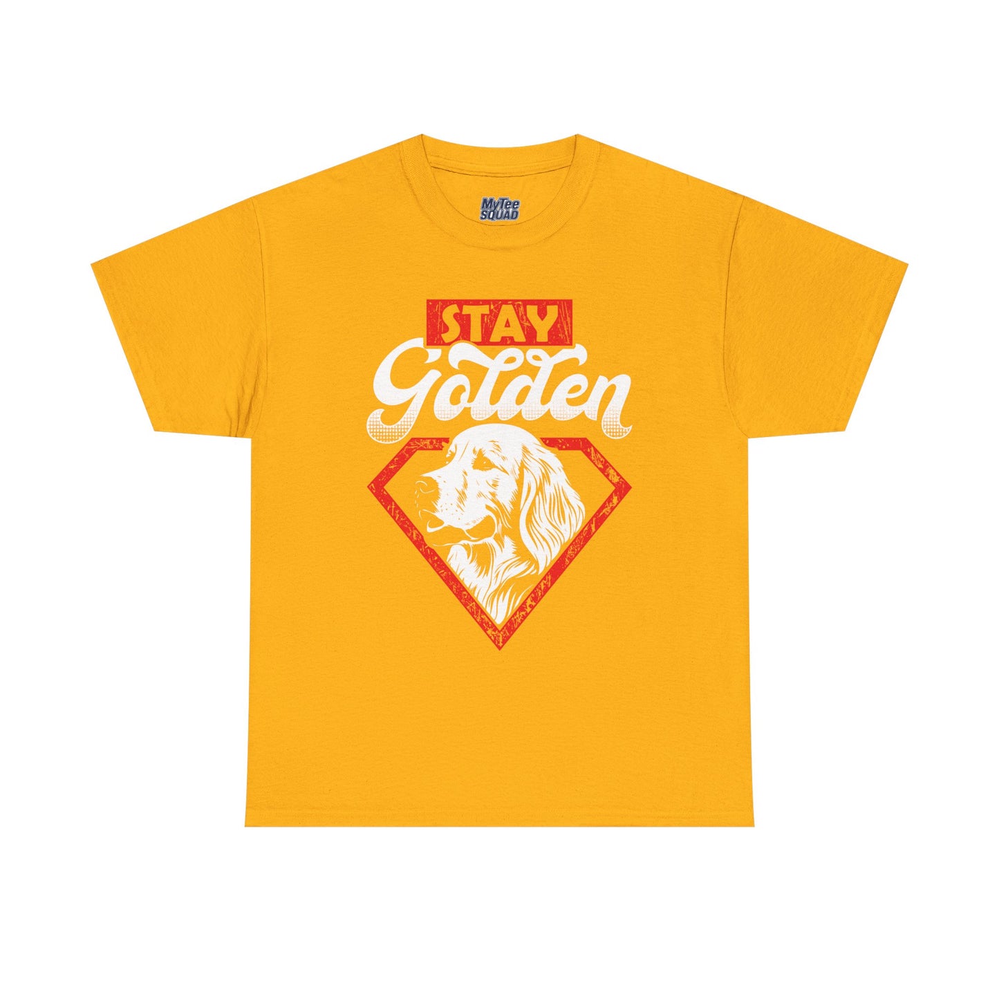 Stay Golden Unisex Cotton T-Shirt | Best Gift For Dog Lover