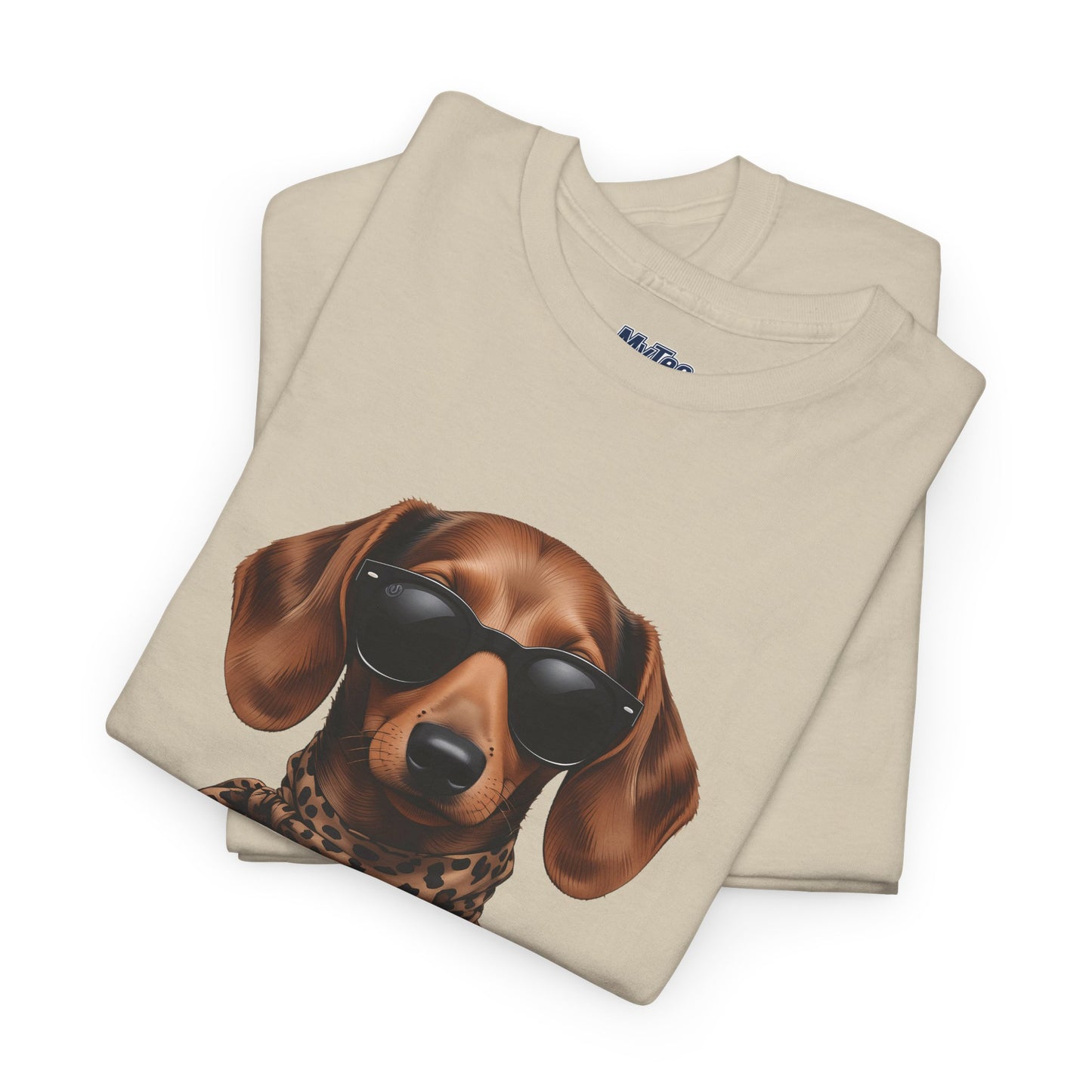 Dachshund With A Scarf Cotton T-Shirt