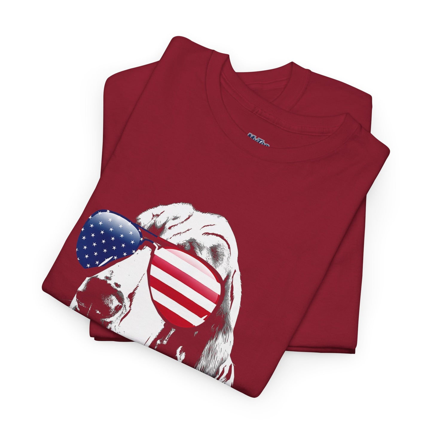 Patriotic Basset Hound With Sunglasses Unisex T-Shirt
