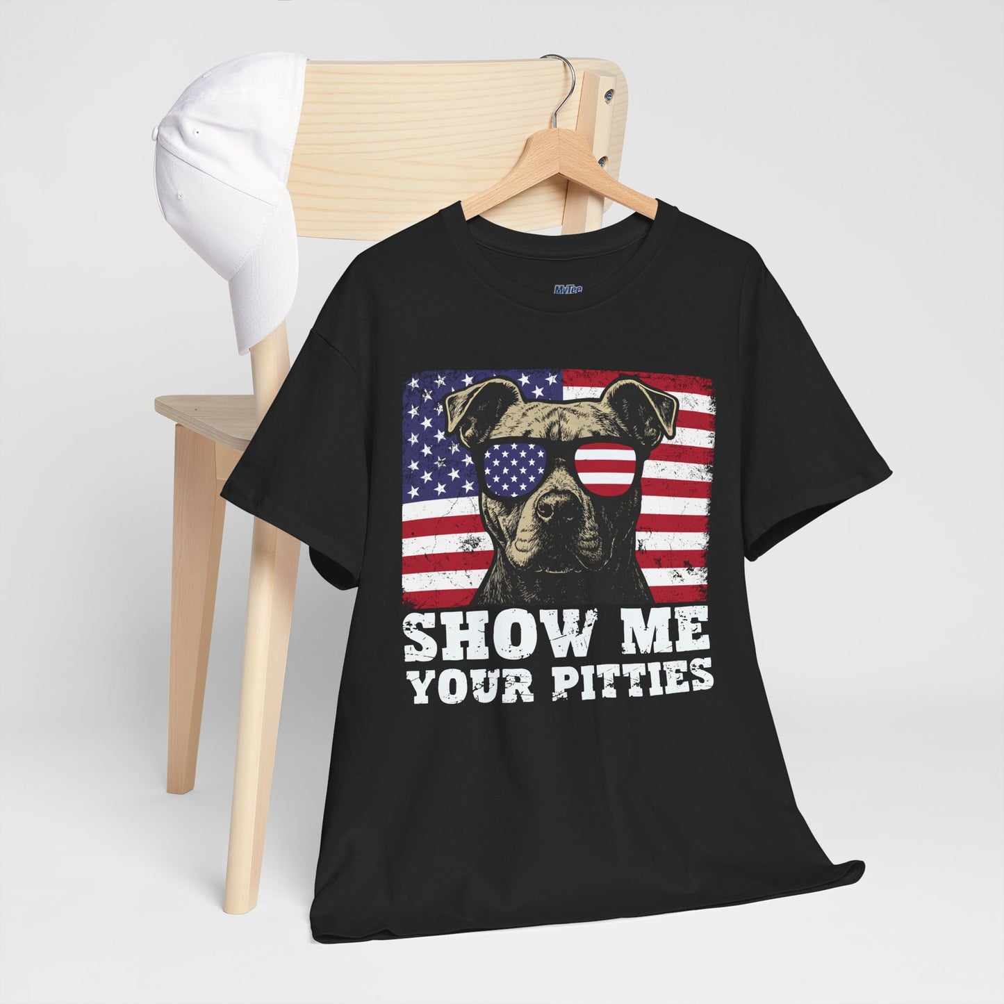 Show Me Your Pitties Patriotic Pitbull Unisex T-Shirt
