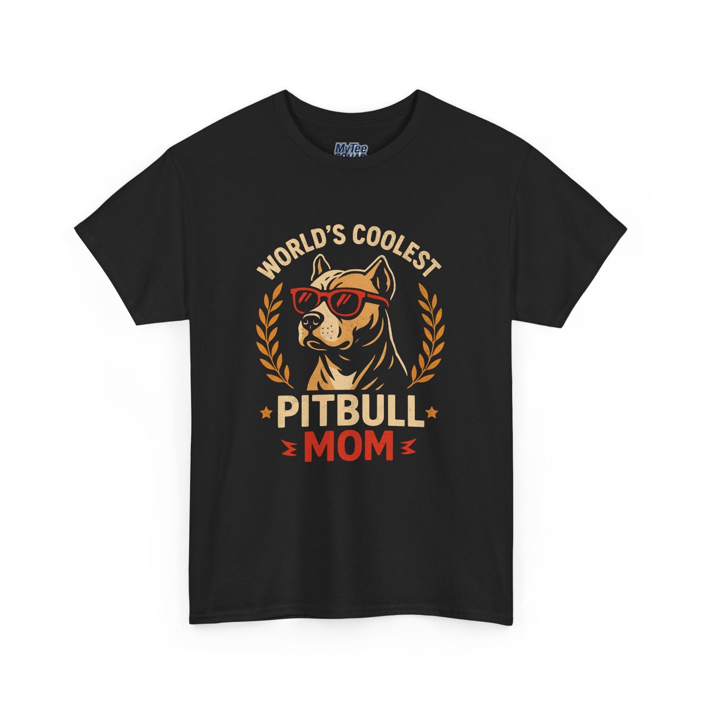 World's Coolest Pitbull Mom T-Shirt | Gift For Dog Mom