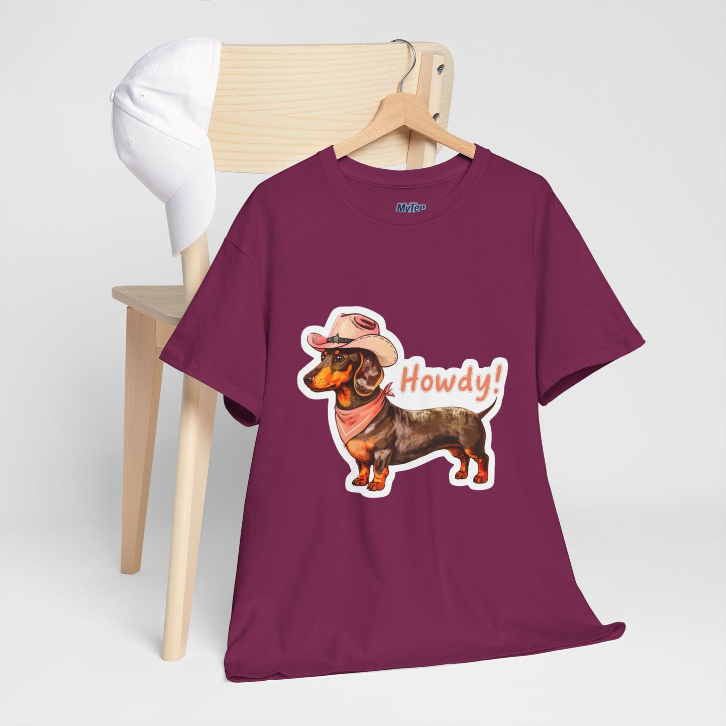 Dachshund Howdy Unisex T-Shirt – Southern Charm For Pup Fans
