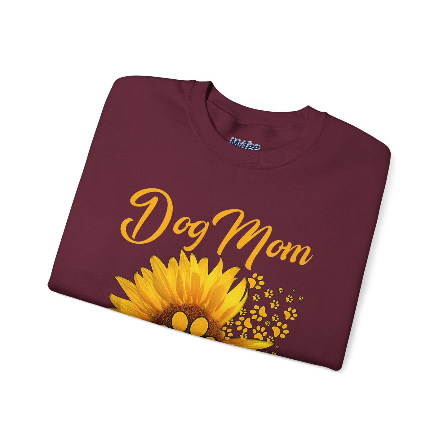 Sunflower Soul, Dog Mom Heart Sweatshirt