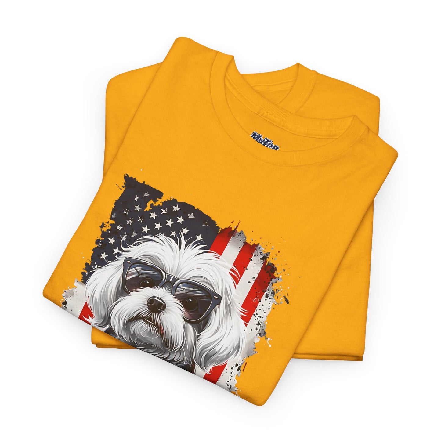 Patriotic Havanese Unisex Cotton T-Shirt