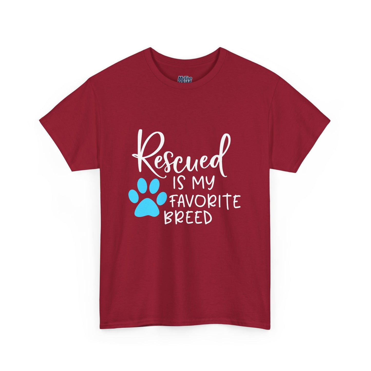 Rescued Is My Favorite Breed T-Shirt – Pet Adoption Love Tee