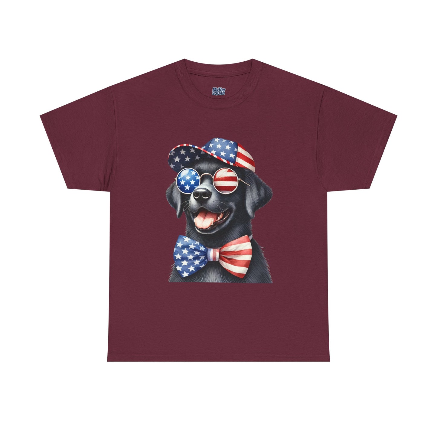 Patriotic Labrador Retriever With Sunglasses And Bow Unisex T-Shirts