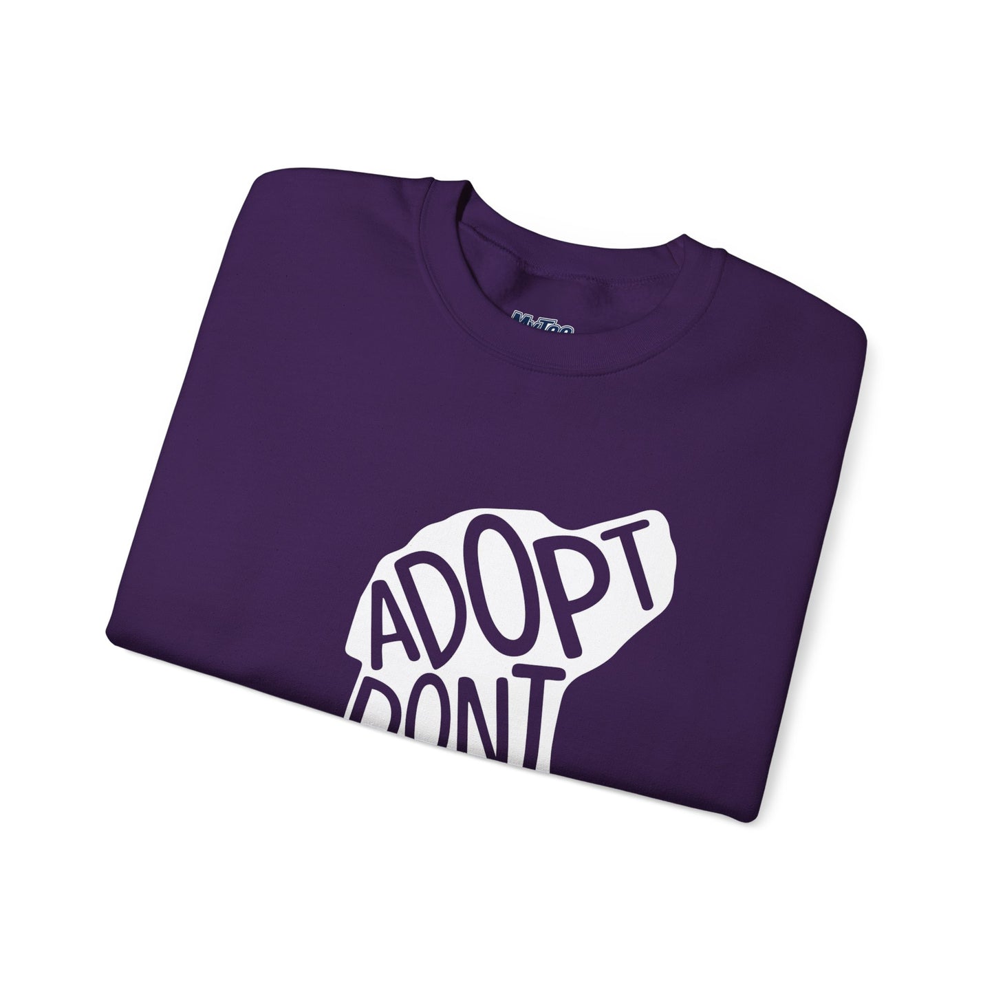 Adopt Don't Shop Unisex Sweatshirt | Eco-Friendly Crewneck