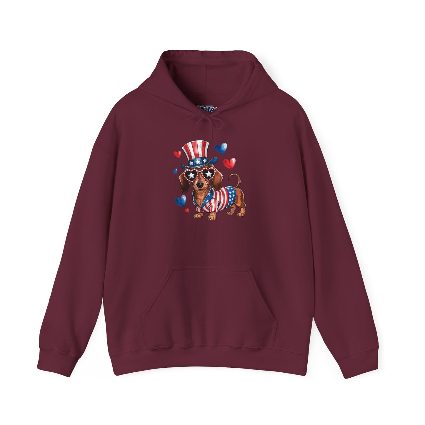 Patriotic Dachshund Unisex Hoodie - Perfect For 4th Of July