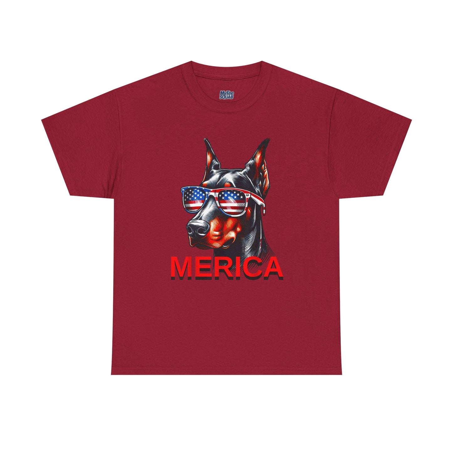 Patriotic Doberman With Sunglasses Unisex T-Shirt