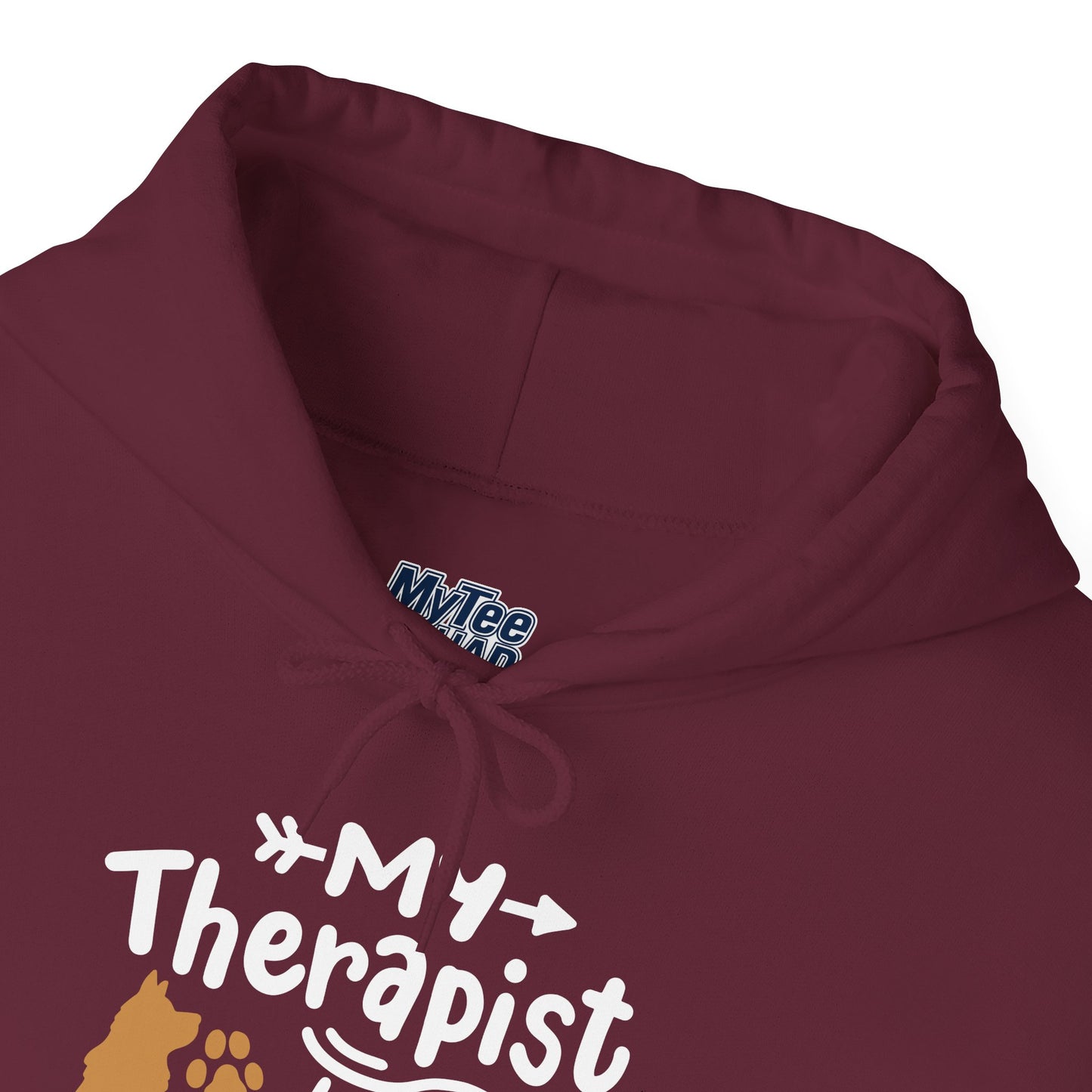 My Therapist Has Paws Pet Lover Hoodie | Animal Therapy Gift