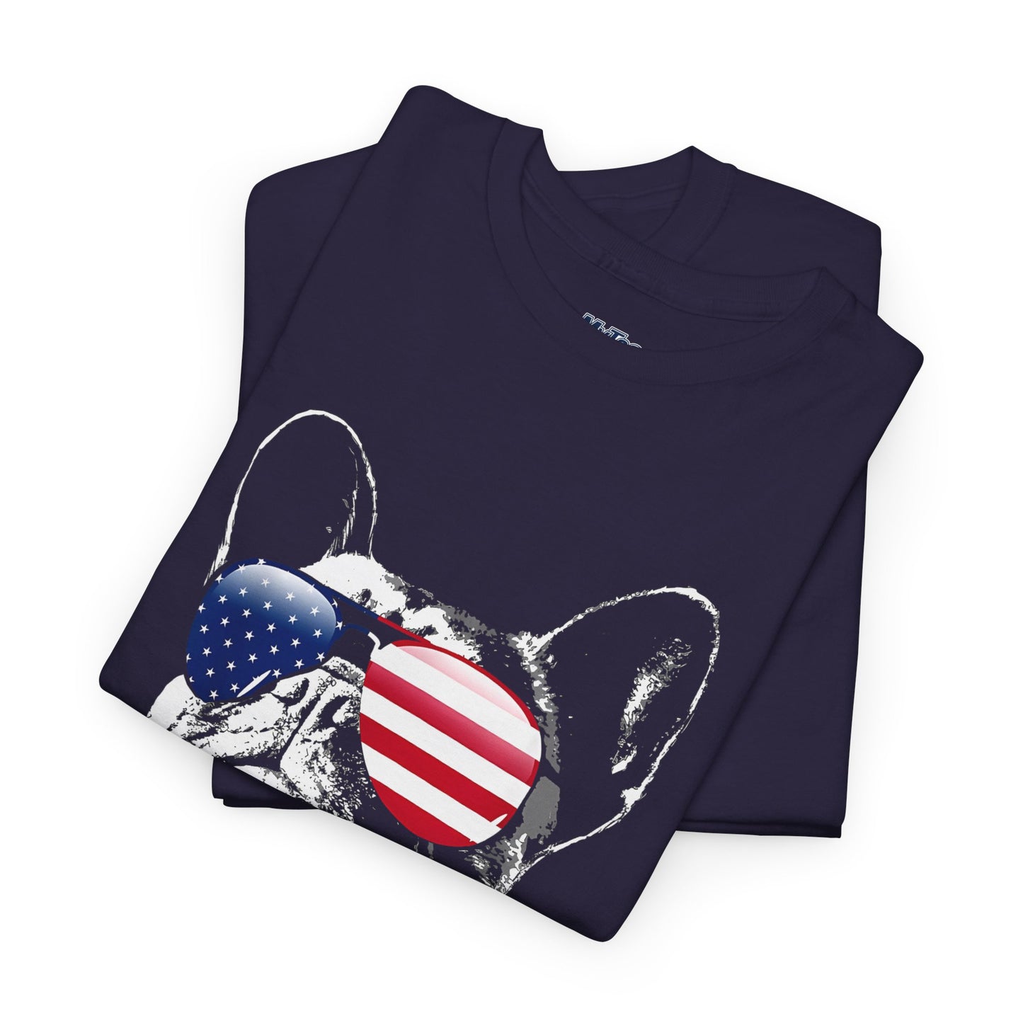 Patriotic French Bulldog With Sunglasses Unisex T-Shirt