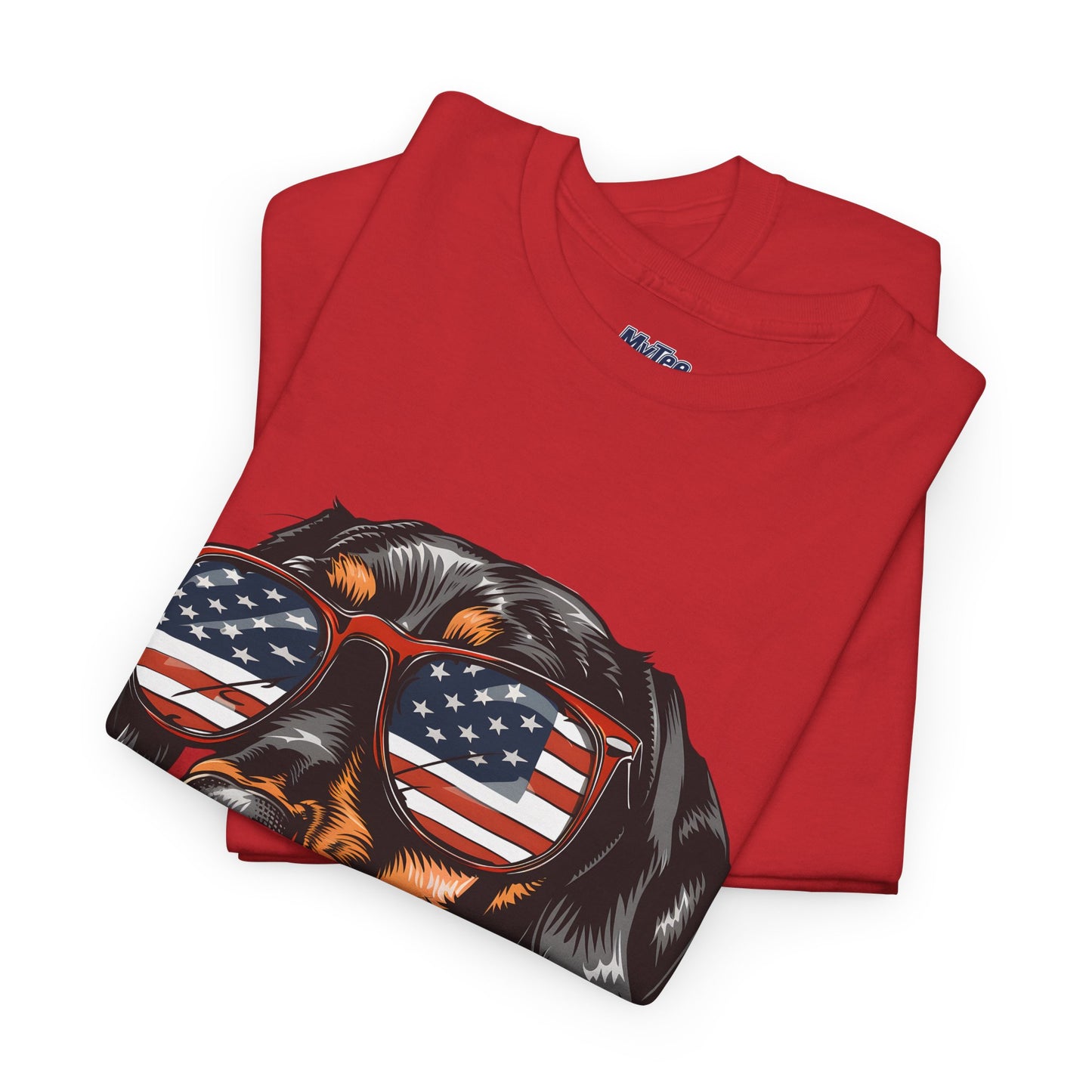 Patriotic Dachshund With Sunglasses Unisex T-Shirt