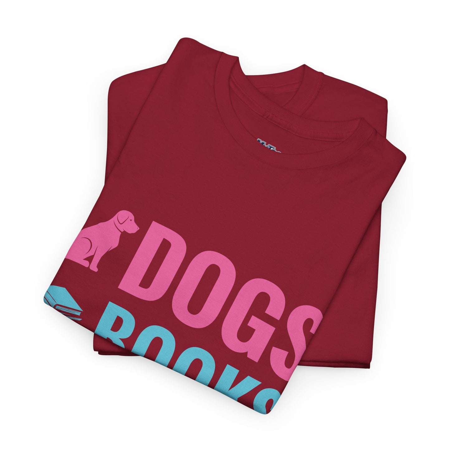 Dogs, Books, And Coffee Unisex Cotton T-Shirt | Dog Lover