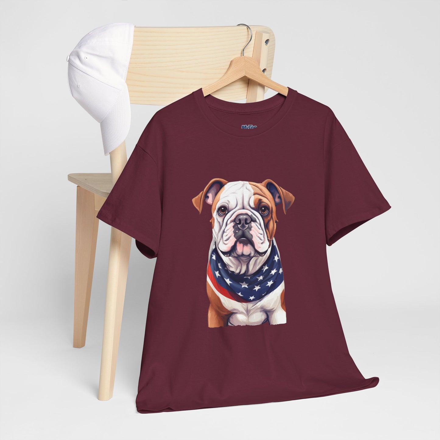 Patriotic Bulldog Unisex T-Shirt