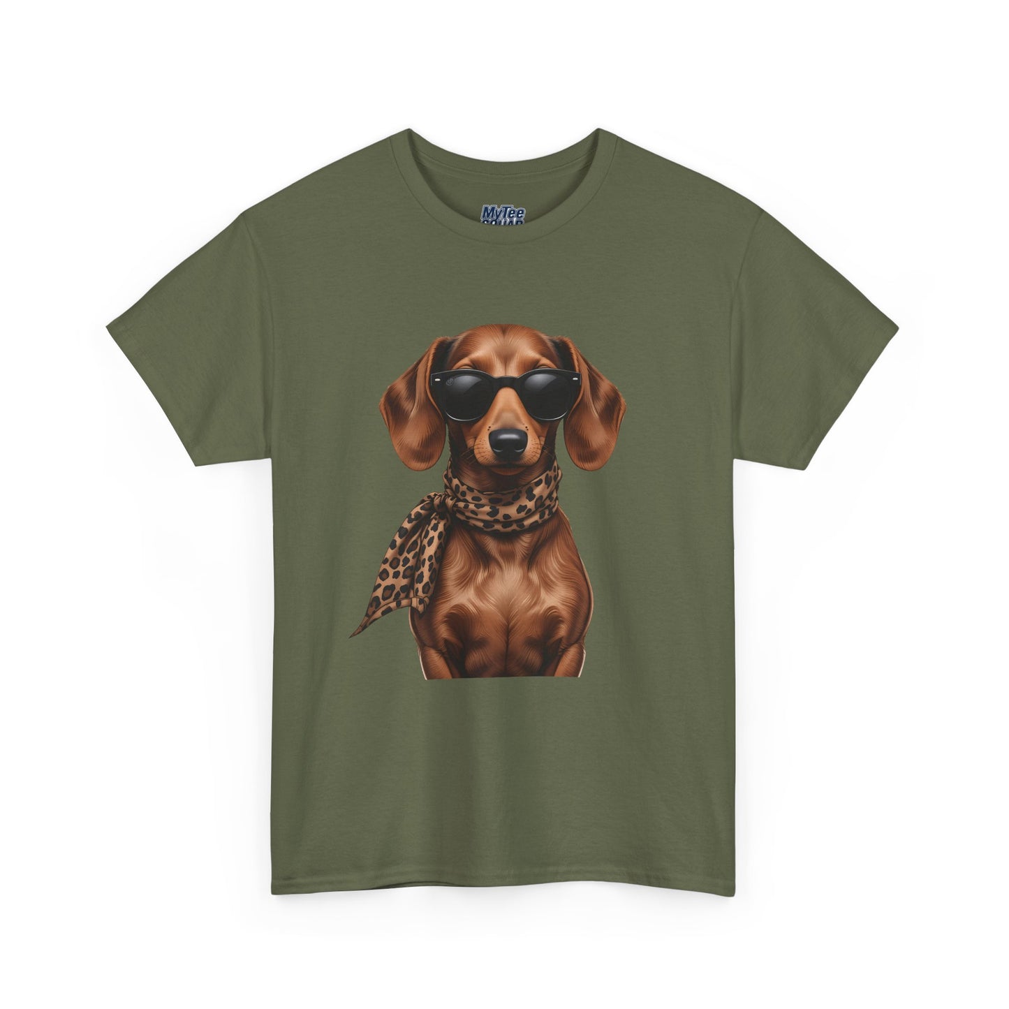 Dachshund With A Scarf Cotton T-Shirt