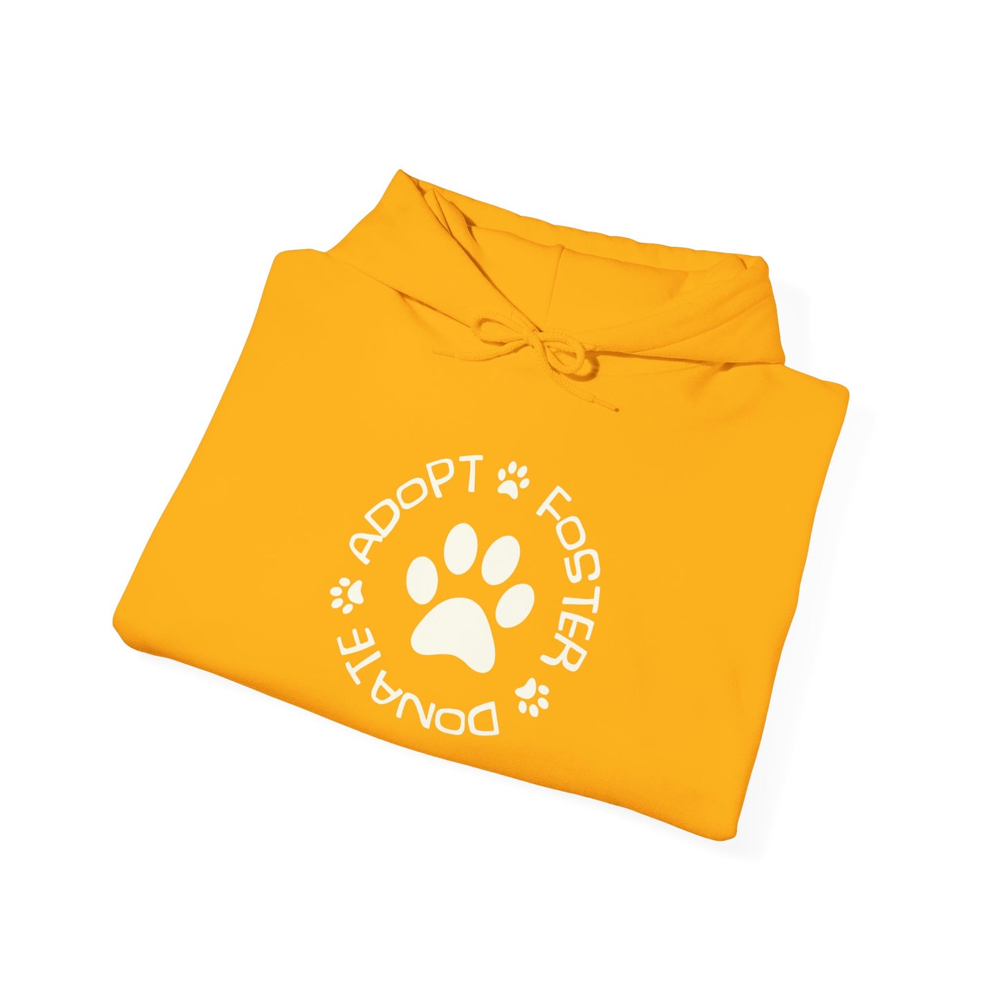 Adopt Foster Donate Unisex Hoodie – Pet Rescue Support Apparel