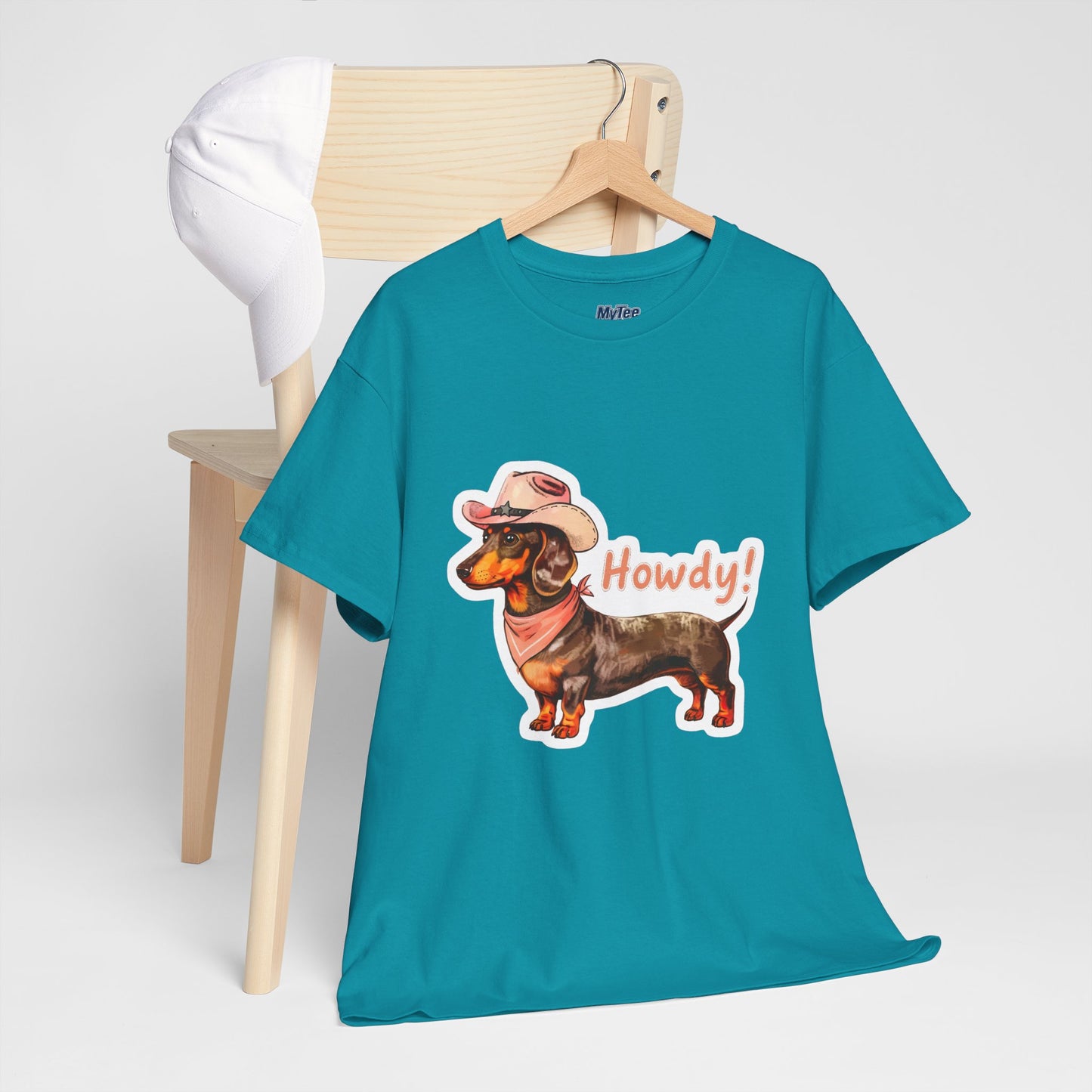Dachshund Howdy Unisex T-Shirt – Southern Charm For Pup Fans