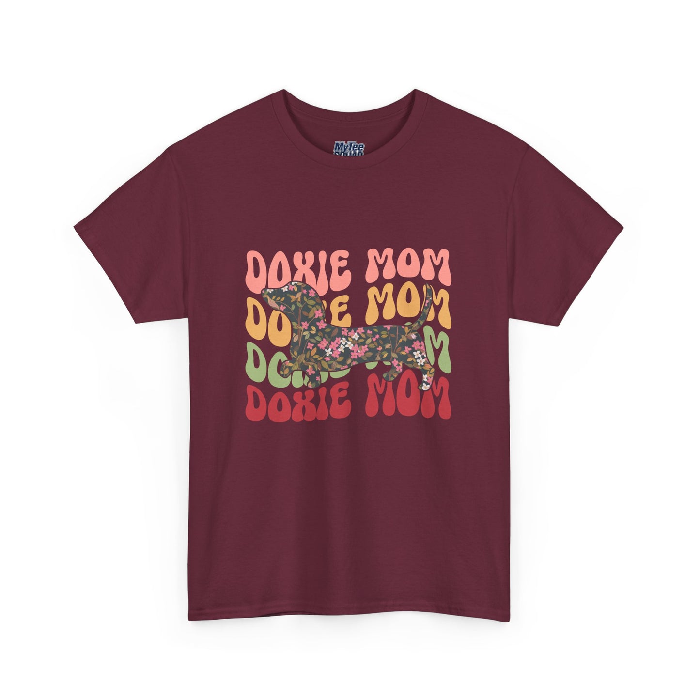 Doxie Mom Retro T-Shirt – Colorful Dog Mom Graphic Tee