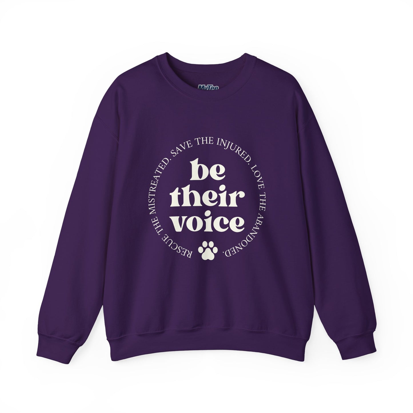 Be Their Voice Unisex Sweatshirt – Animal Shelter Support Pullover
