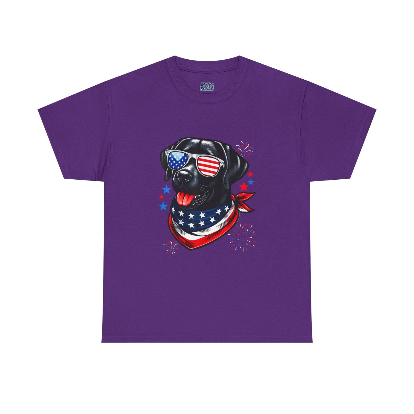 Patriotic American Labrador Retriever With Sunglasses Unisex T-Shirt