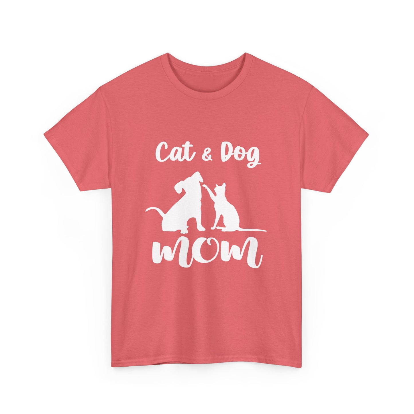 Cat & Dog Mom Cotton T-Shirt - Perfect for Pet Lovers