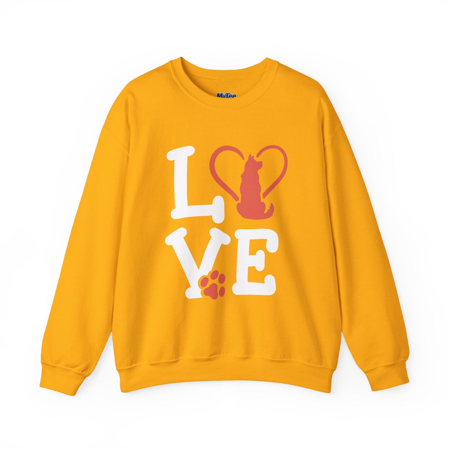 Love Cat Crewneck Sweatshirt - Perfect for Pet Lovers, Gift For Cat Owners