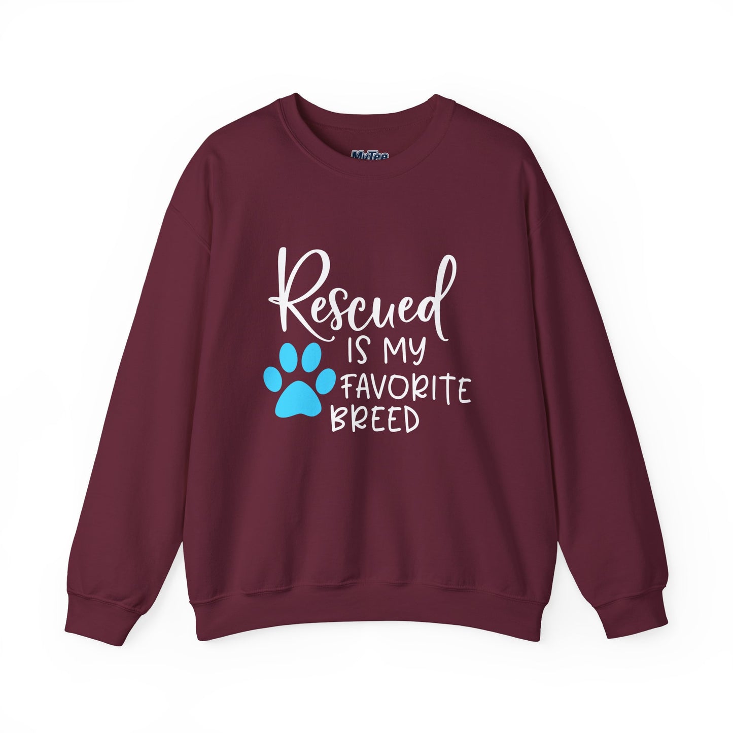 Rescued Is My Favorite Breed Unisex Sweatshirt – Dog Lover Crewneck