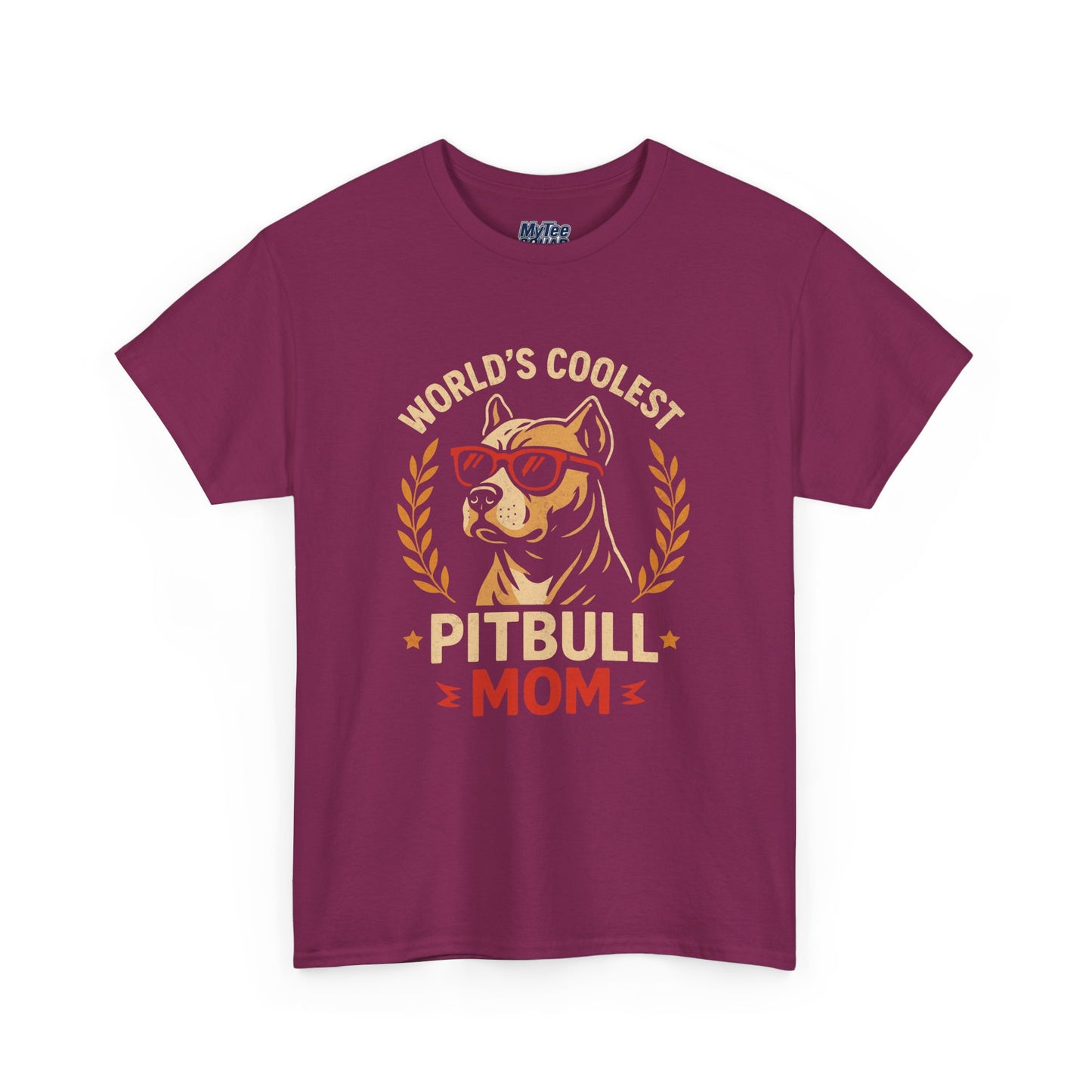 World's Coolest Pitbull Mom T-Shirt | Gift For Dog Mom