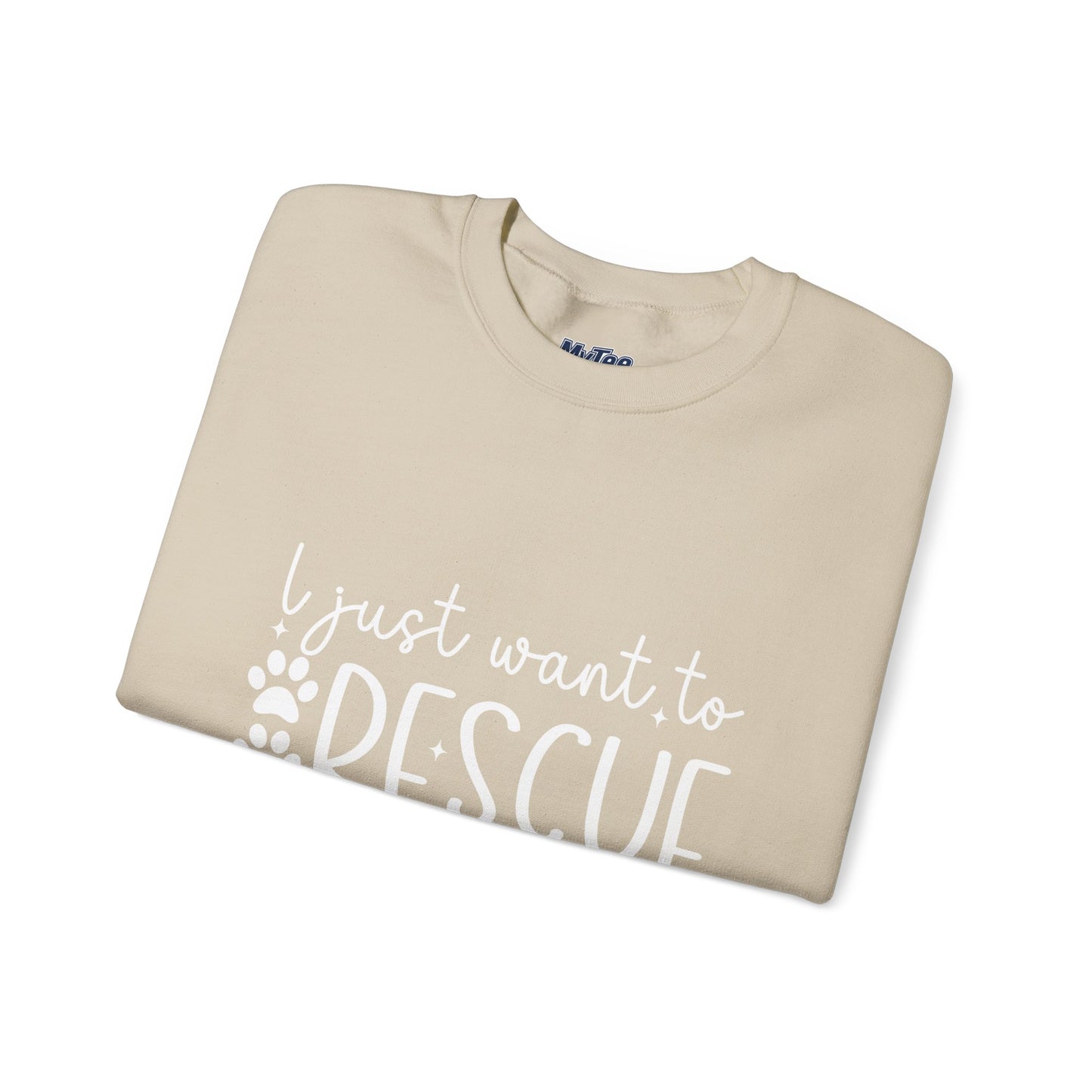 I Just Want To Rescue All The Dogs Unisex Sweatshirt | Cozy Mission Wear