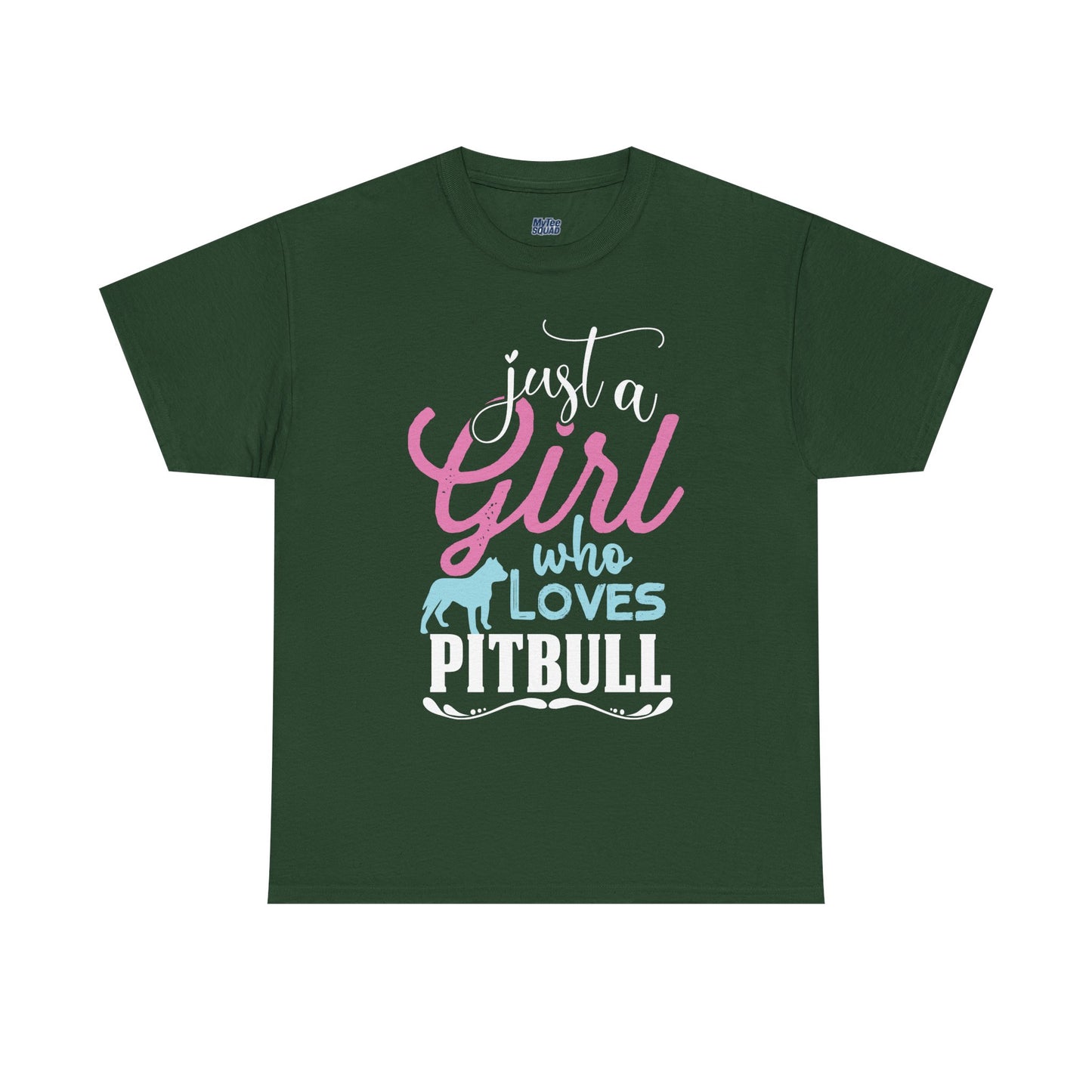 Just a Girl Who Loves Pitbulls T-Shirt – Cute Dog Lover Tee