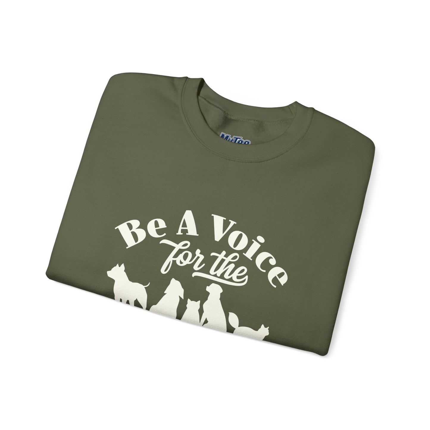 Be A Voice For The Voiceless Unisex Sweatshirt – Animal Rescue Awareness