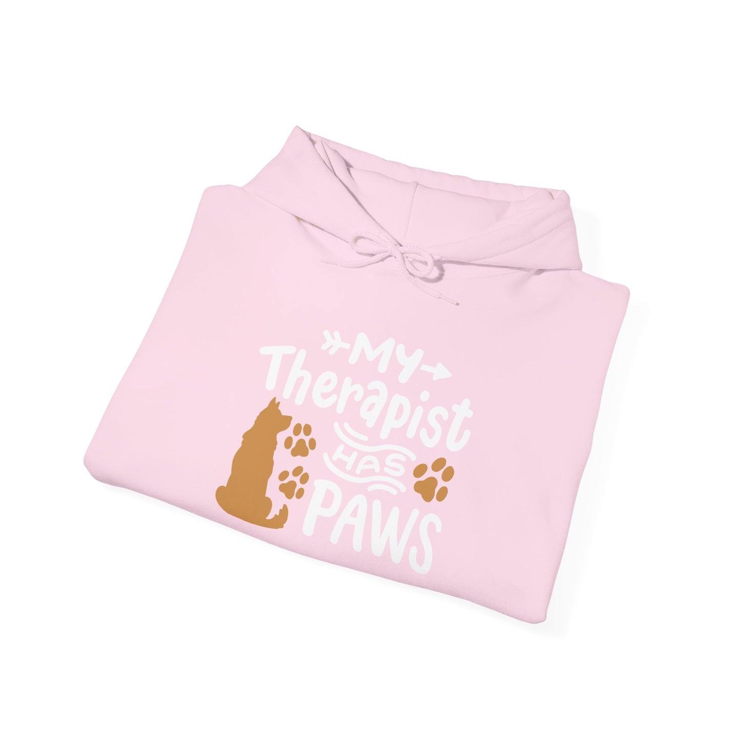 My Therapist Has Paws Pet Lover Hoodie | Animal Therapy Gift