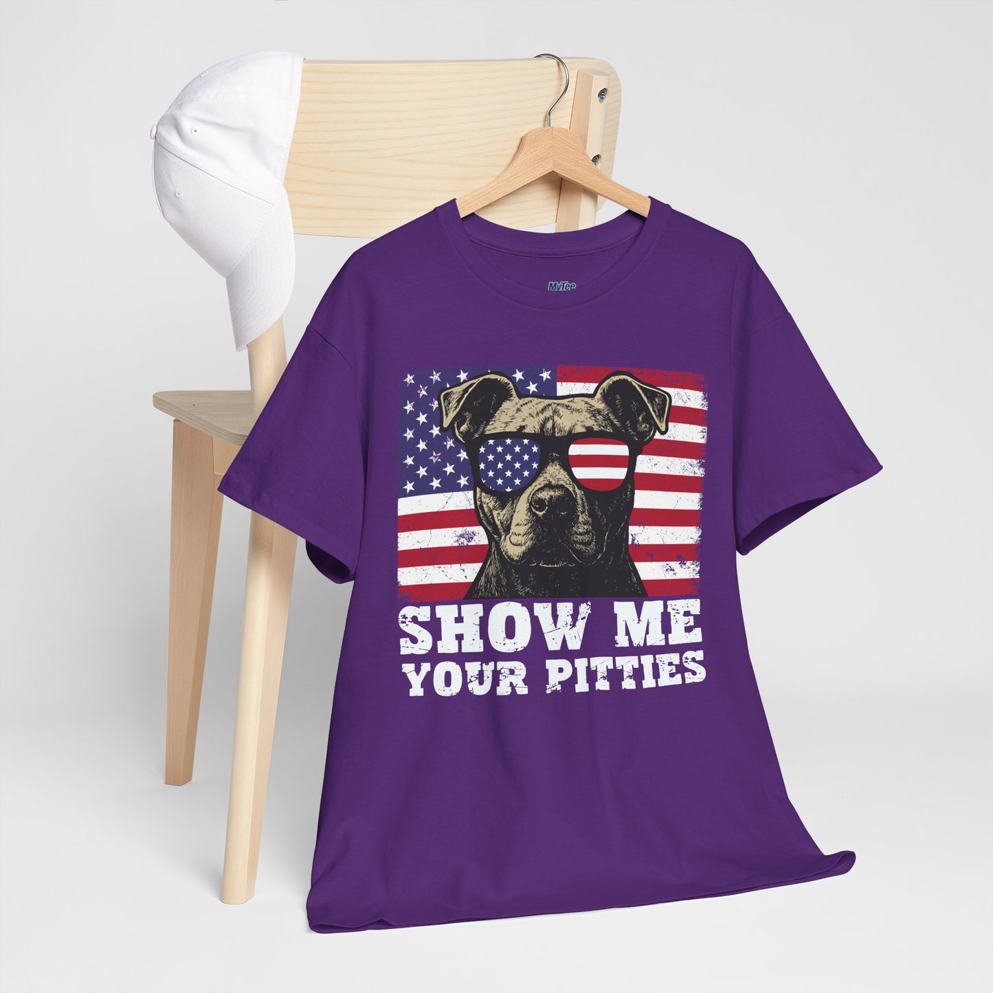 Show Me Your Pitties Patriotic Pitbull Unisex T-Shirt