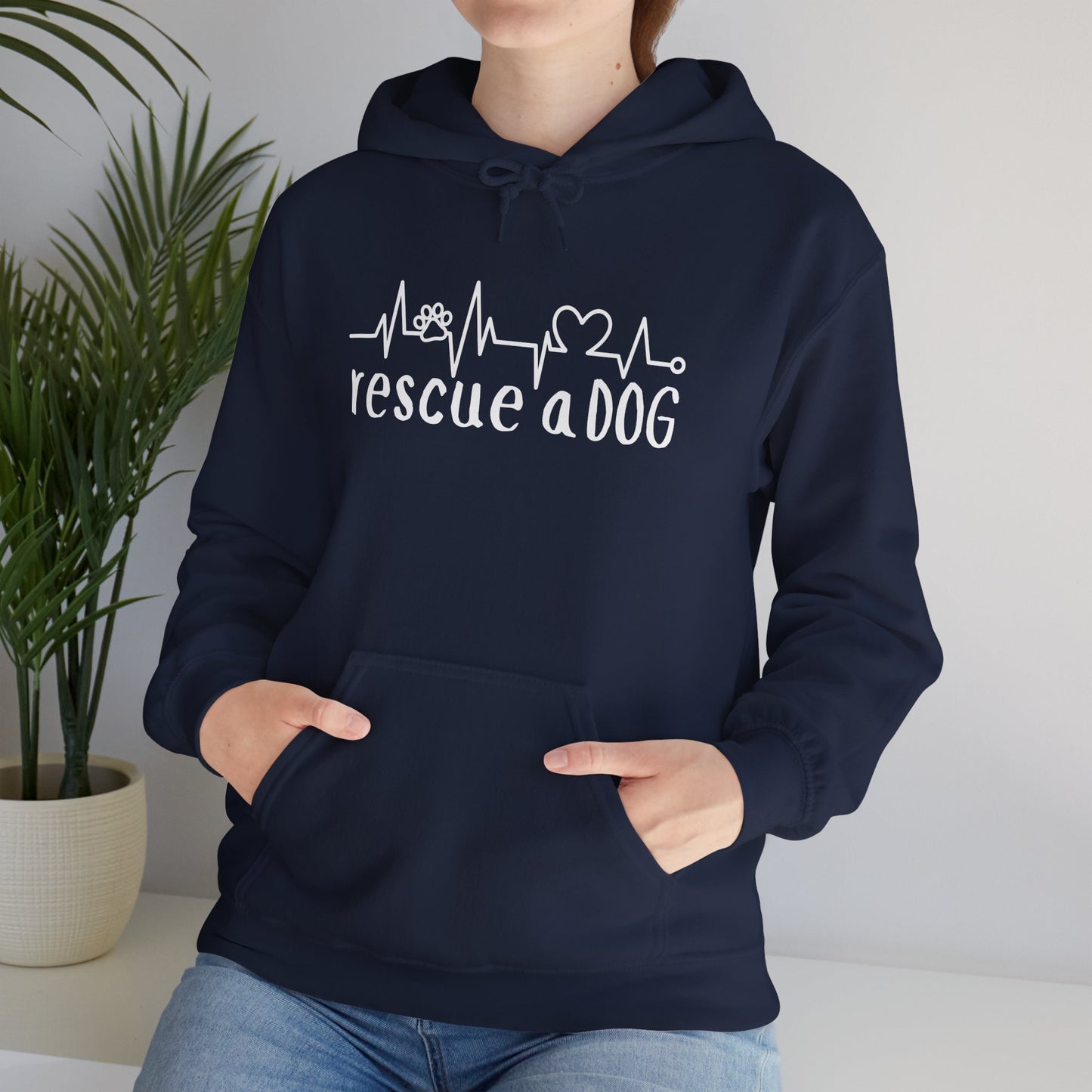 Rescue A Dog Hoodie Pet Lover Unisex Sweatshirt | Adoption Awareness Apparel
