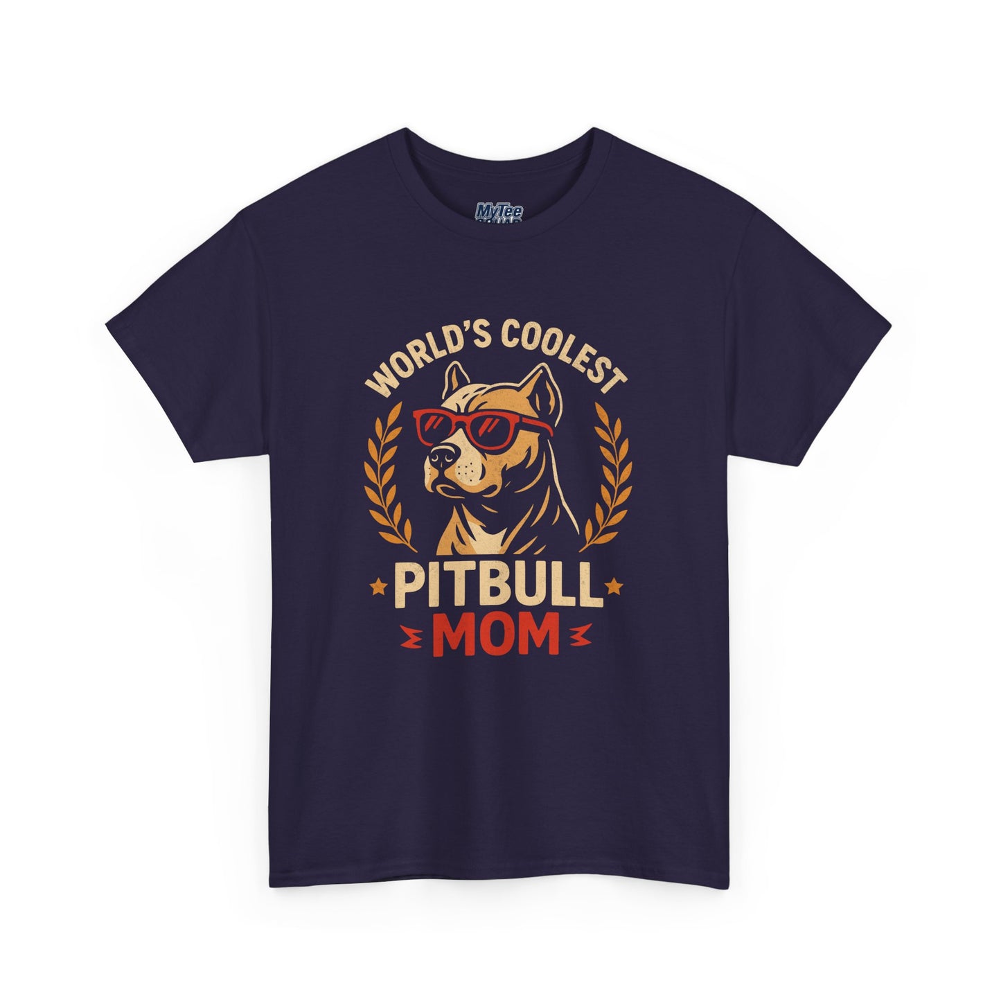World's Coolest Pitbull Mom T-Shirt | Gift For Dog Mom