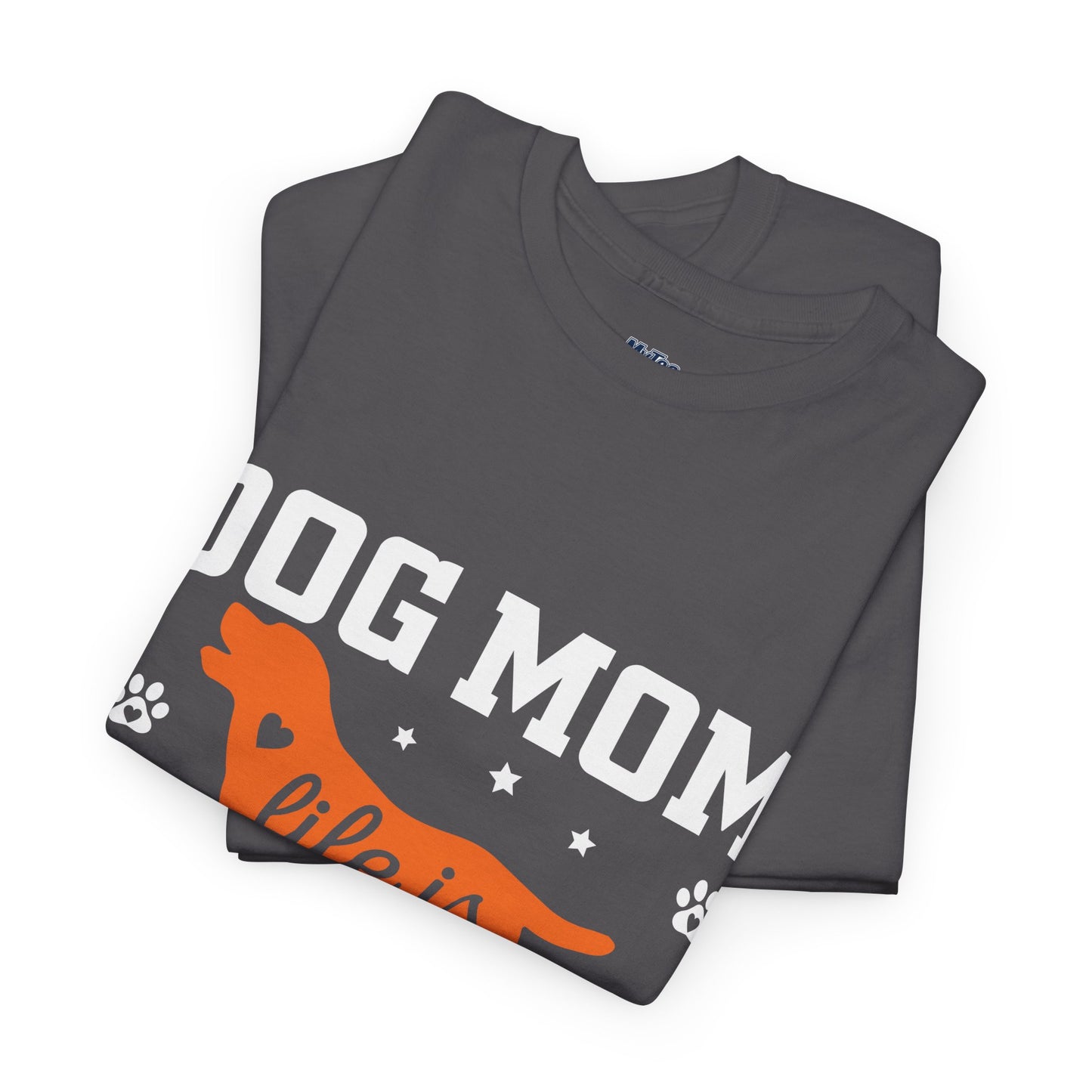 Dog Mom Life Is Ruff Cotton T-Shirt