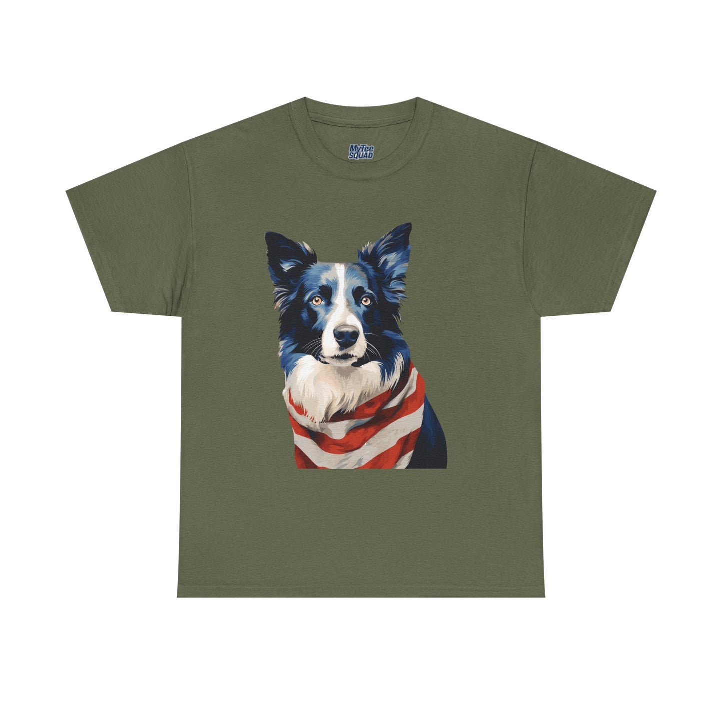 Patriotic Border Collie Unisex T-Shirt