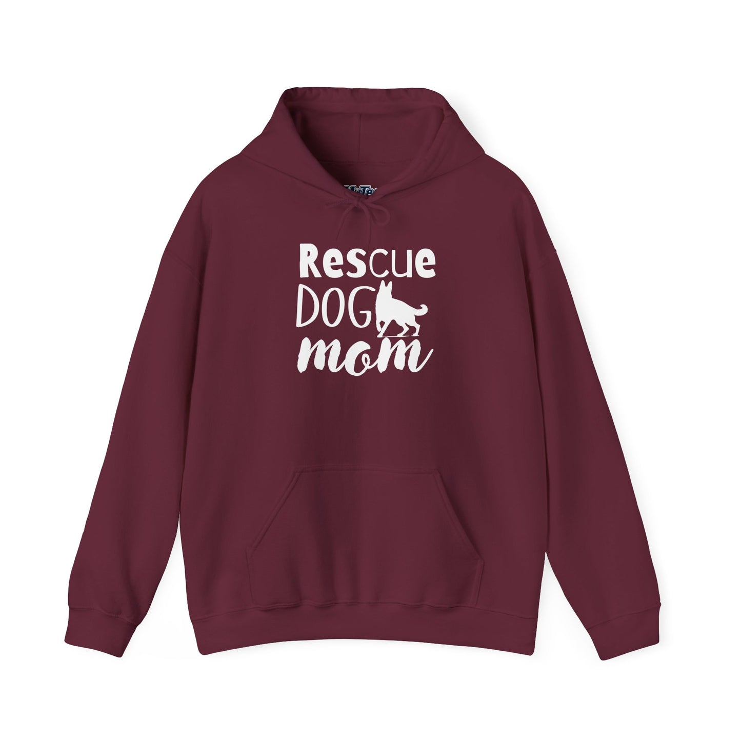 'Rescue Dog Mom Hoodie' - Cozy Sweatshirt for Pet Lover Mommies