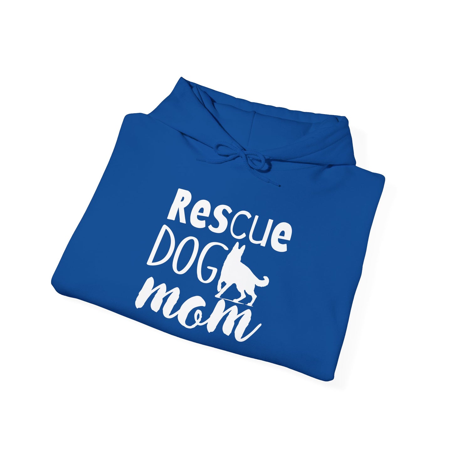 'Rescue Dog Mom Hoodie' - Cozy Sweatshirt for Pet Lover Mommies