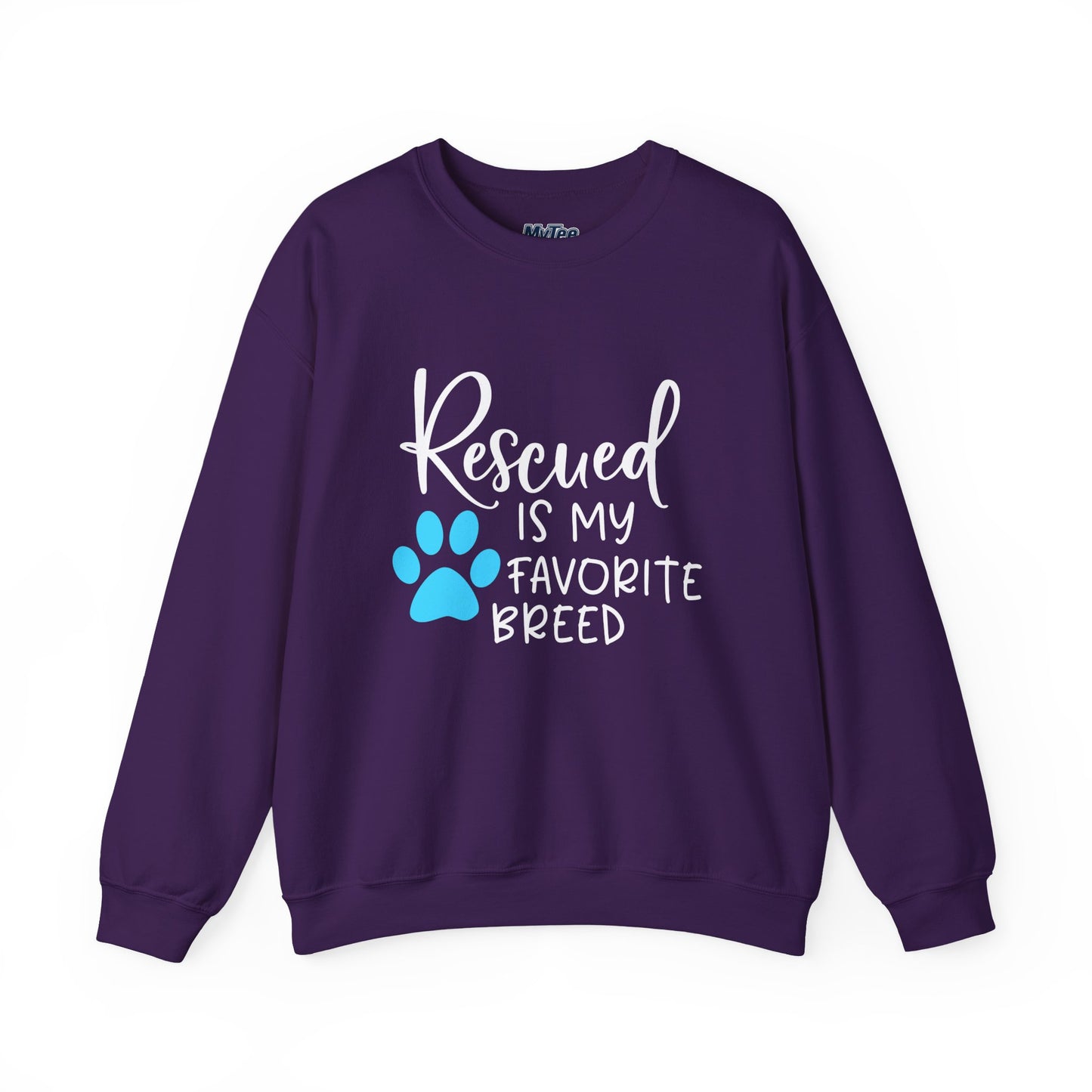 Rescued Is My Favorite Breed Unisex Sweatshirt – Dog Lover Crewneck