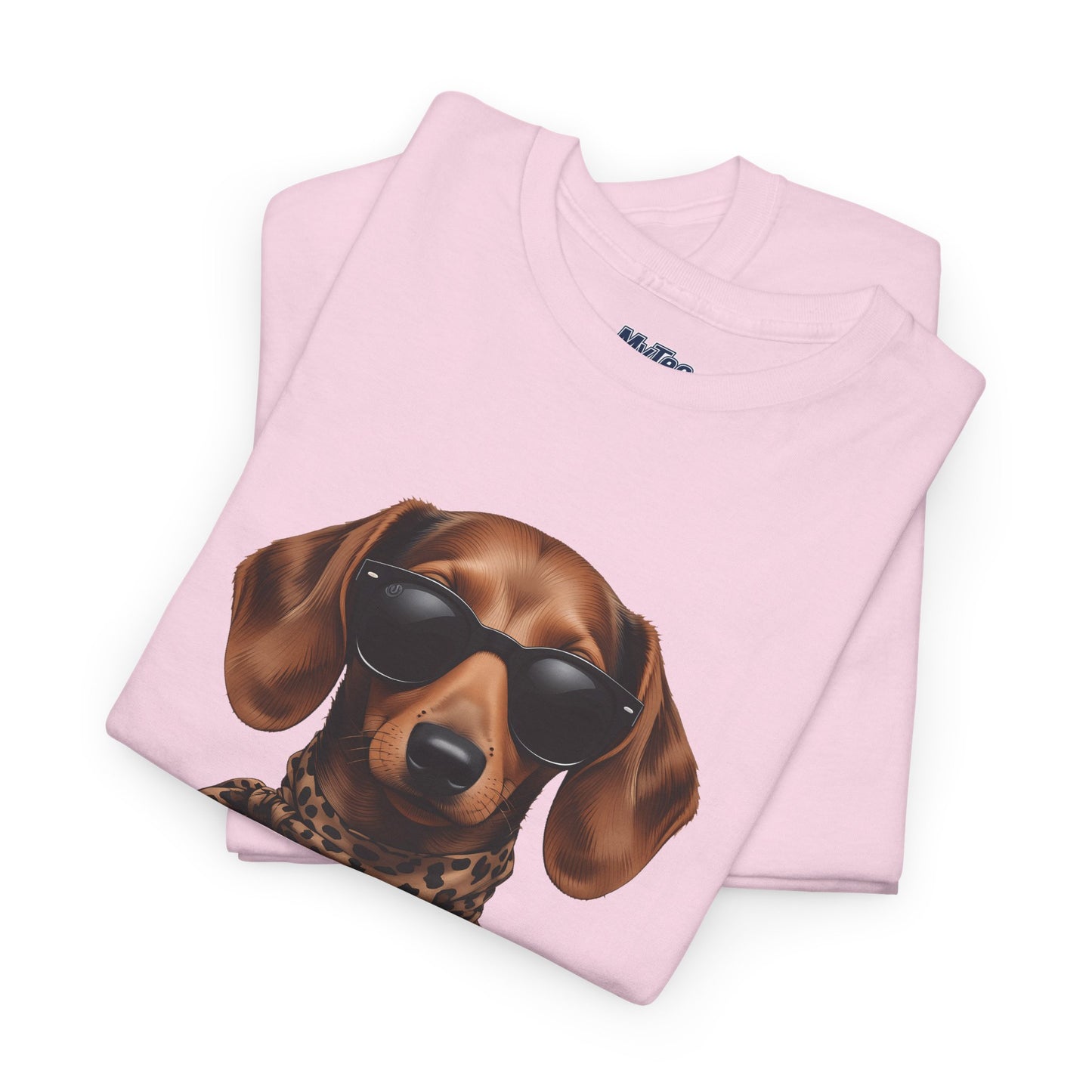 Dachshund With A Scarf Cotton T-Shirt